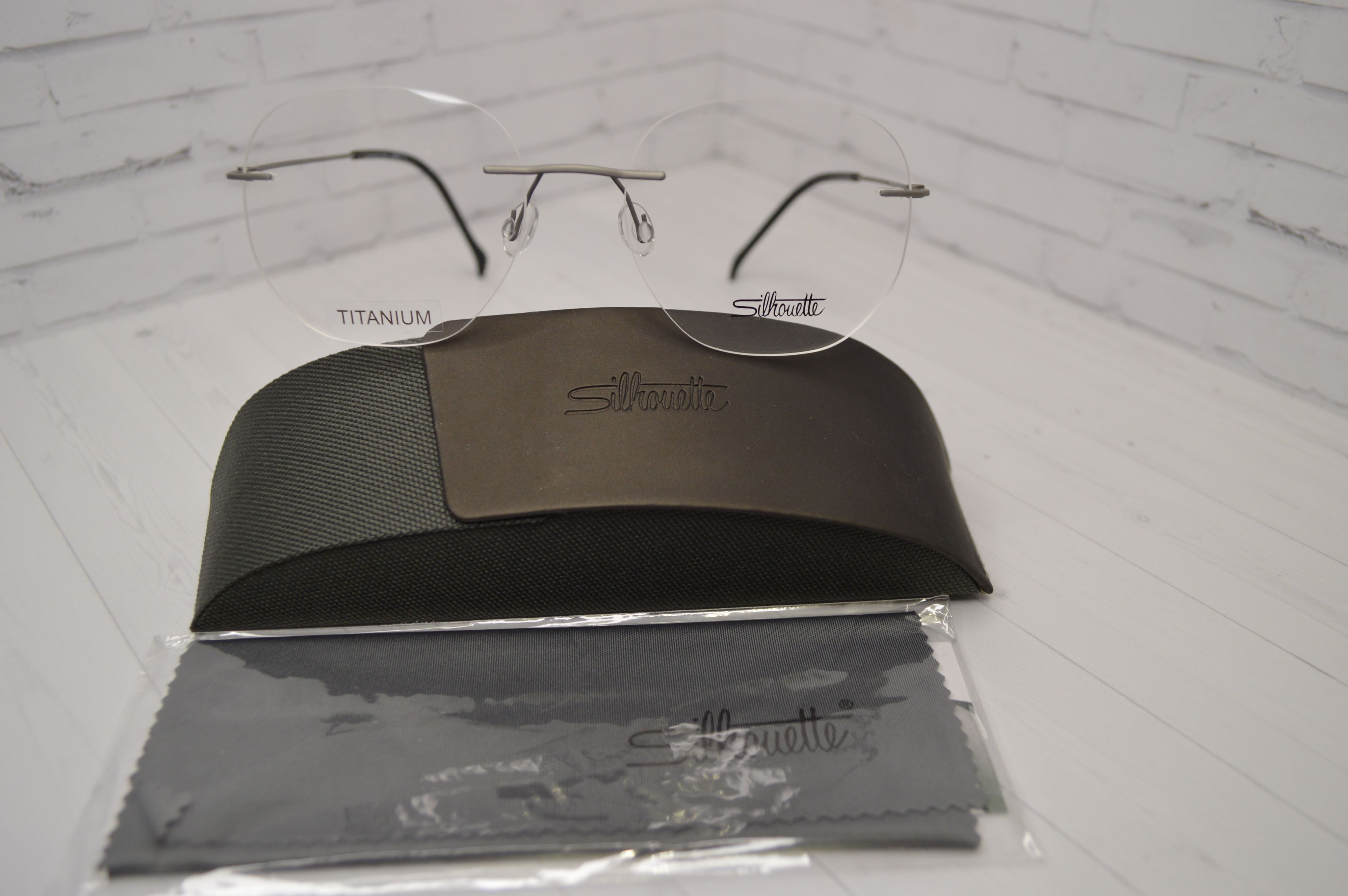 Оправа Silhouette 5010 круглая, титан, графитовый светлый