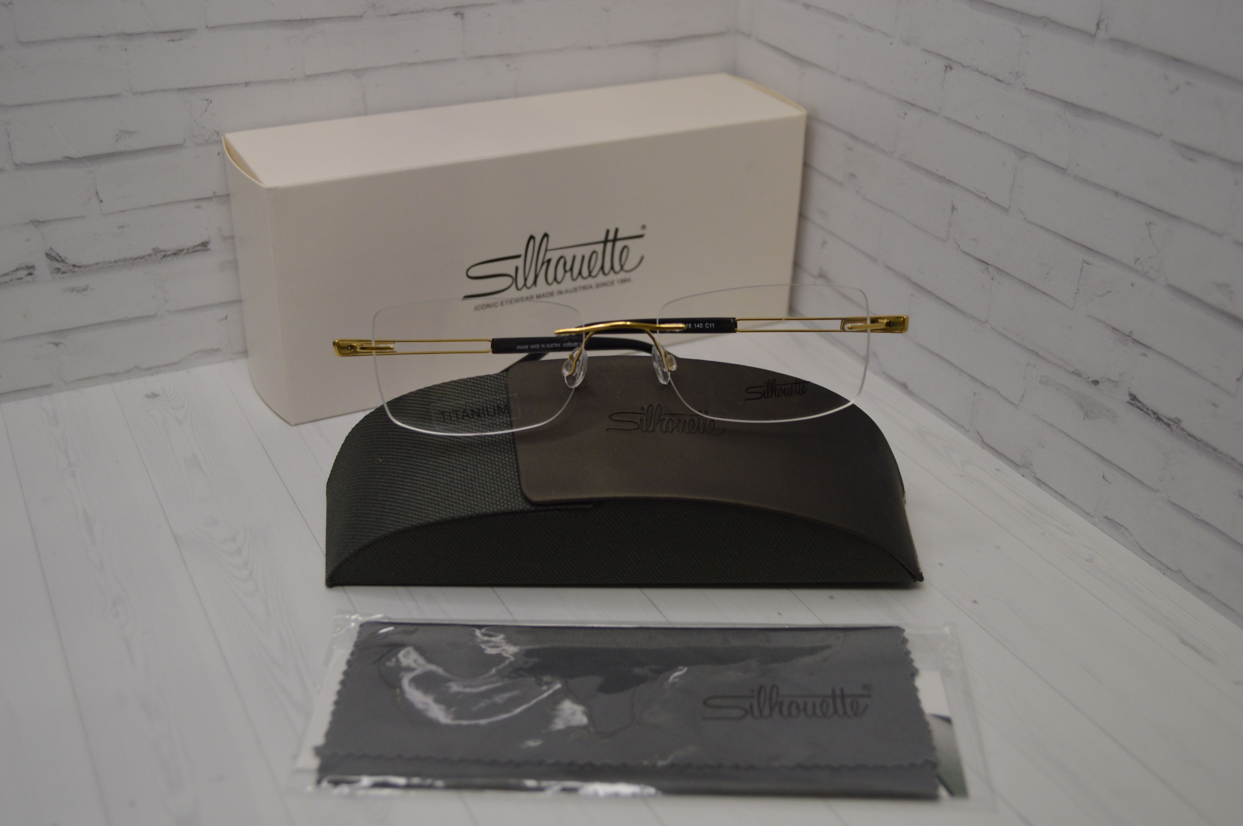 Оправа Silhouette 5006, титан, золотистый глянцевый (С11) и темно-серый глянцевый (С13)