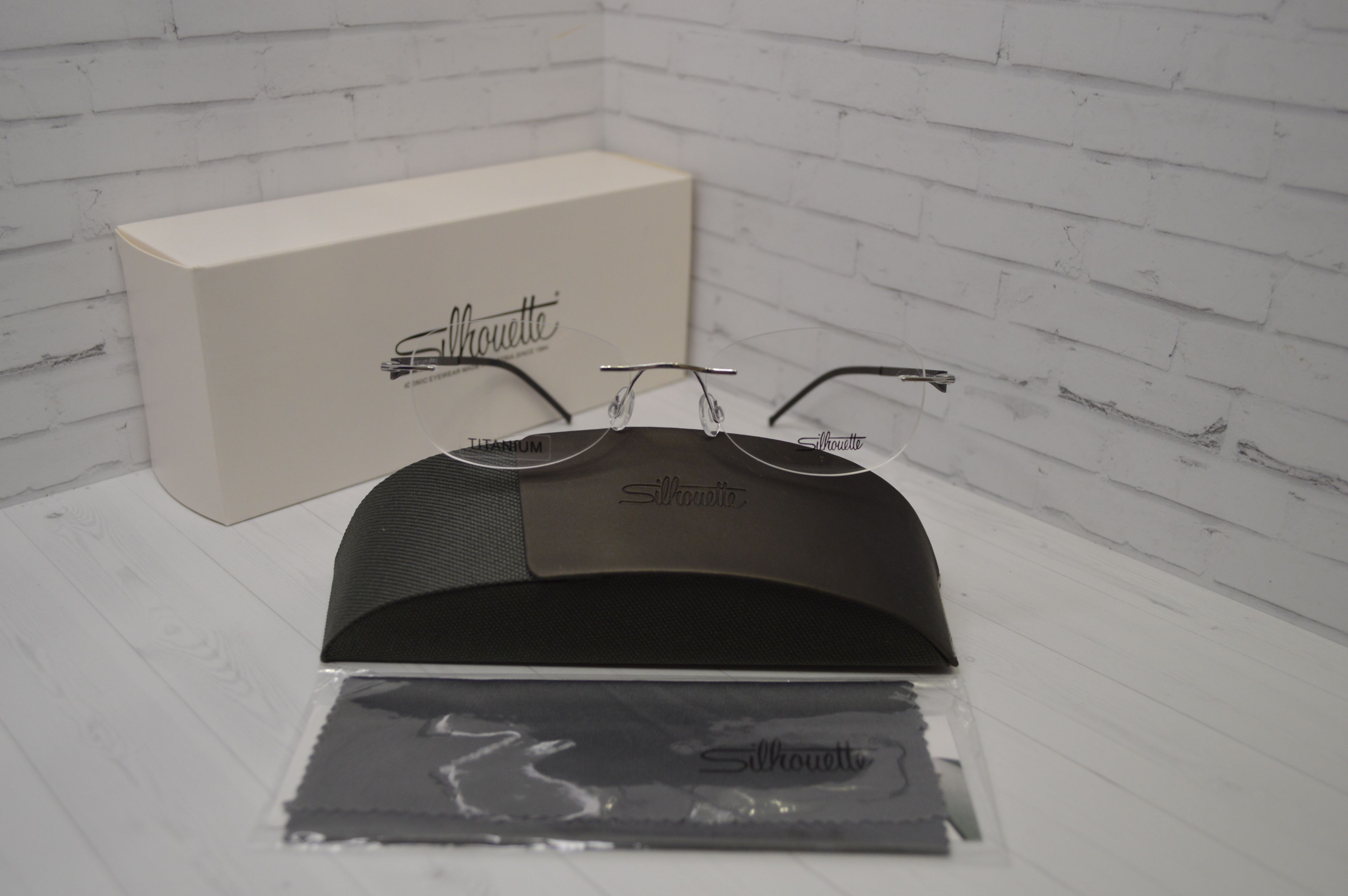 Оправа Silhouette 5003 светлый металлик с серыми душками