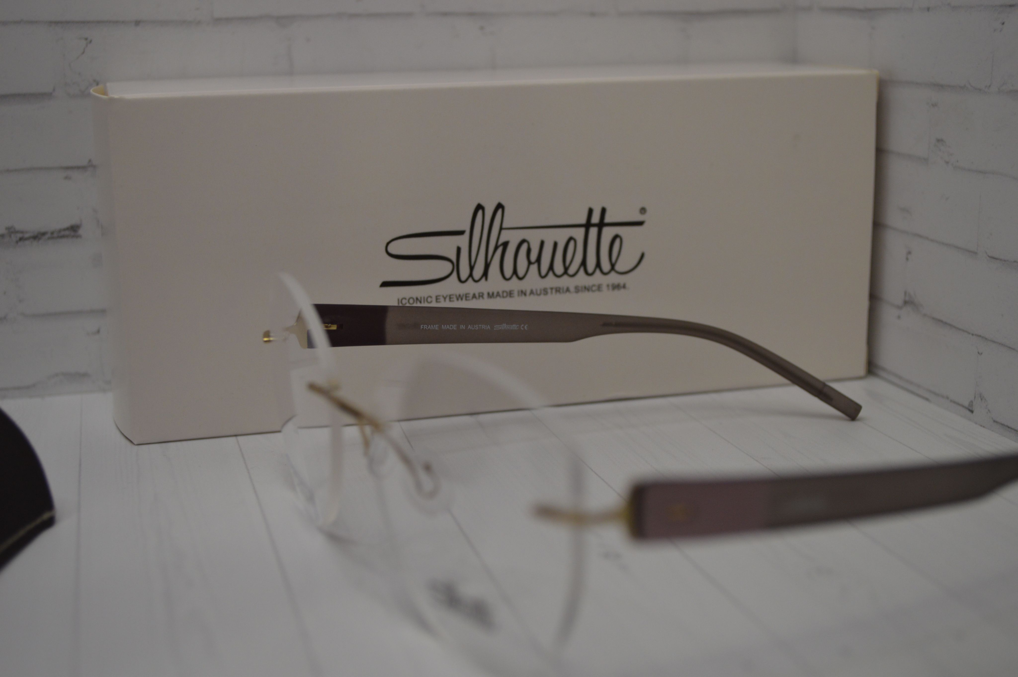 Оправа Silhouette 5535 С2, титан, золотистый металлик с серыми душками