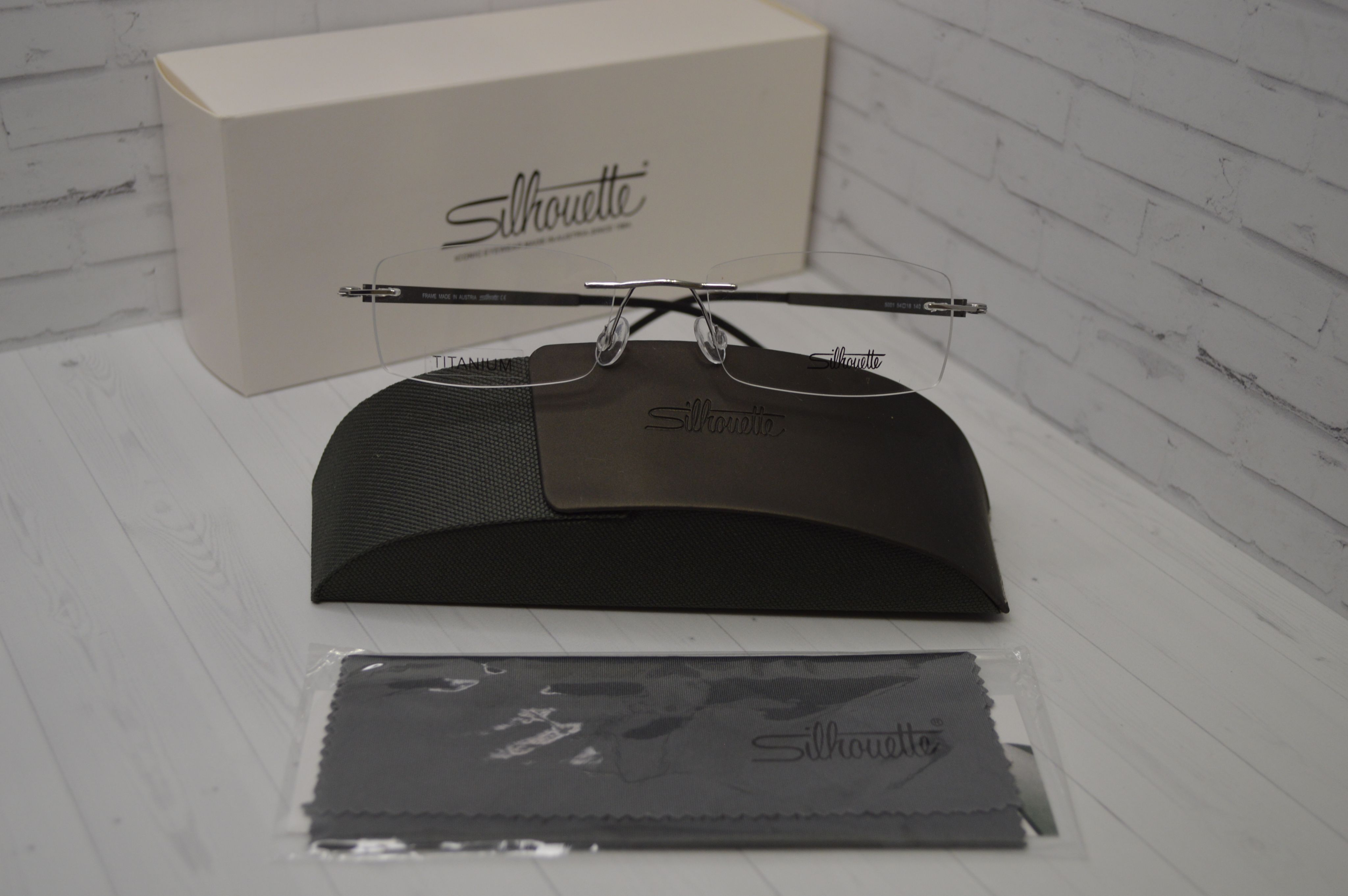 Оправа Silhouette 5001 C3, титан, светлый металлик с серыми душками