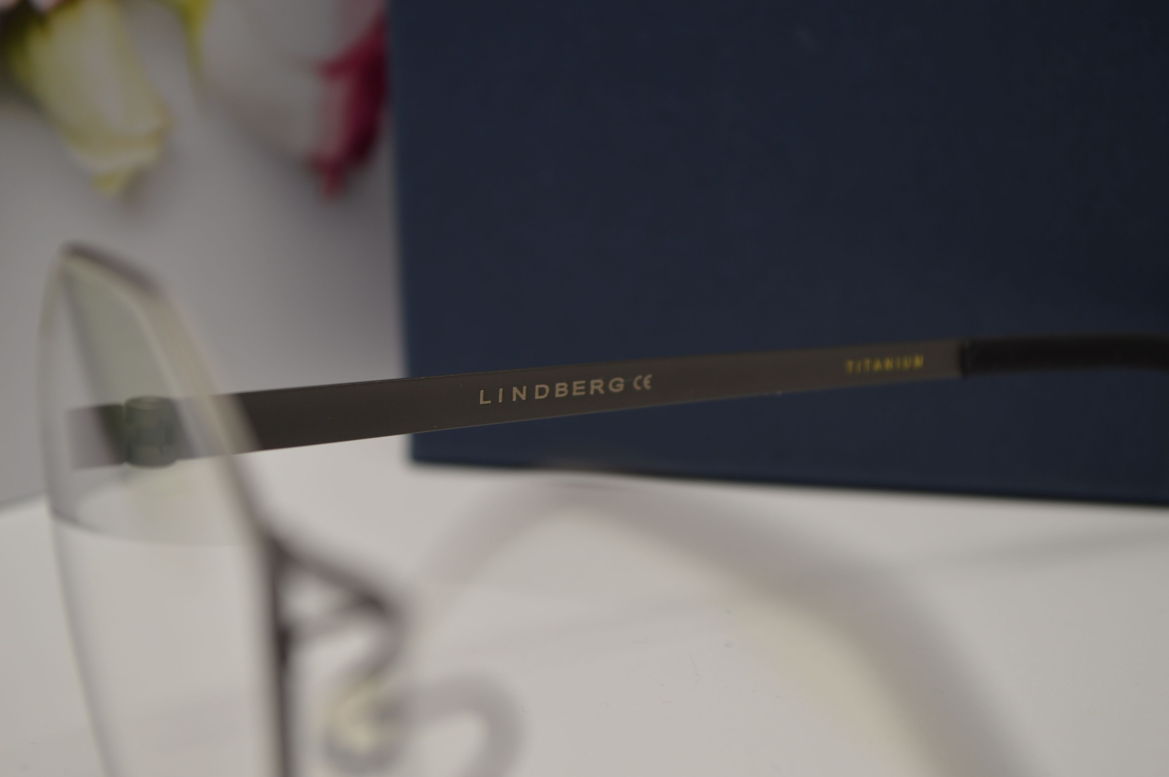 Оправа стильная, восьмигранник, Lindberg 9609, титан, серый графитовый матовый