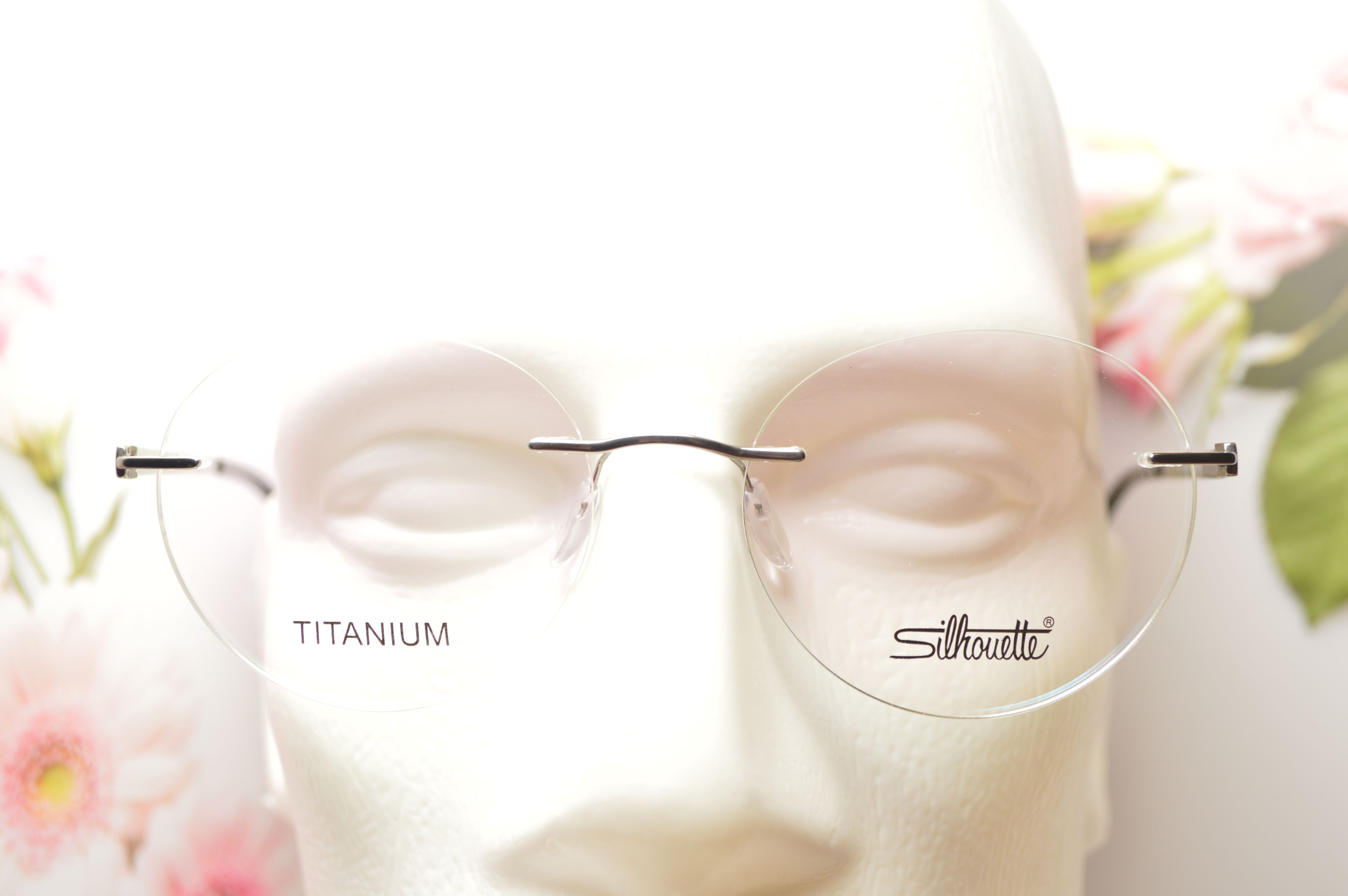 Оправа титан, Silhouette S5409, безободковая, круглая, унисекс.