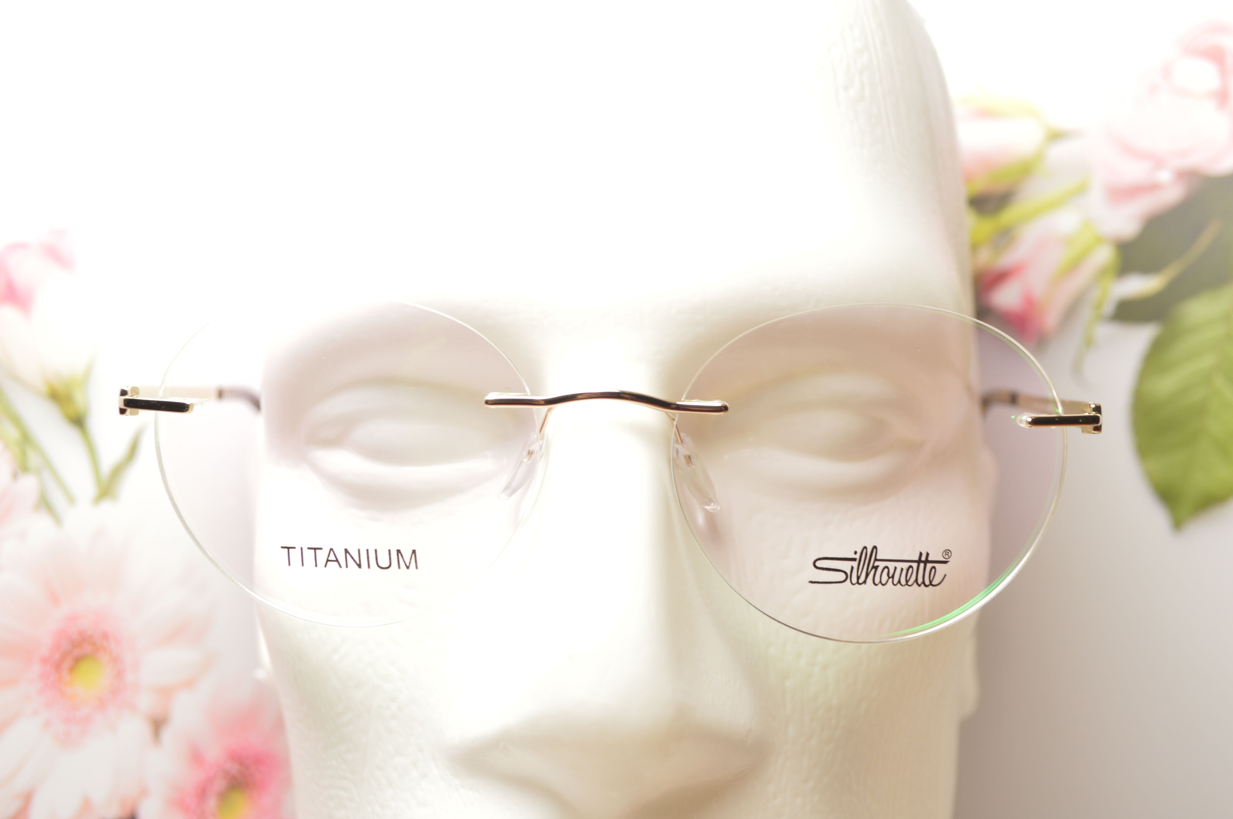 Оправа титан, Silhouette S5409, безободковая, круглая, унисекс.