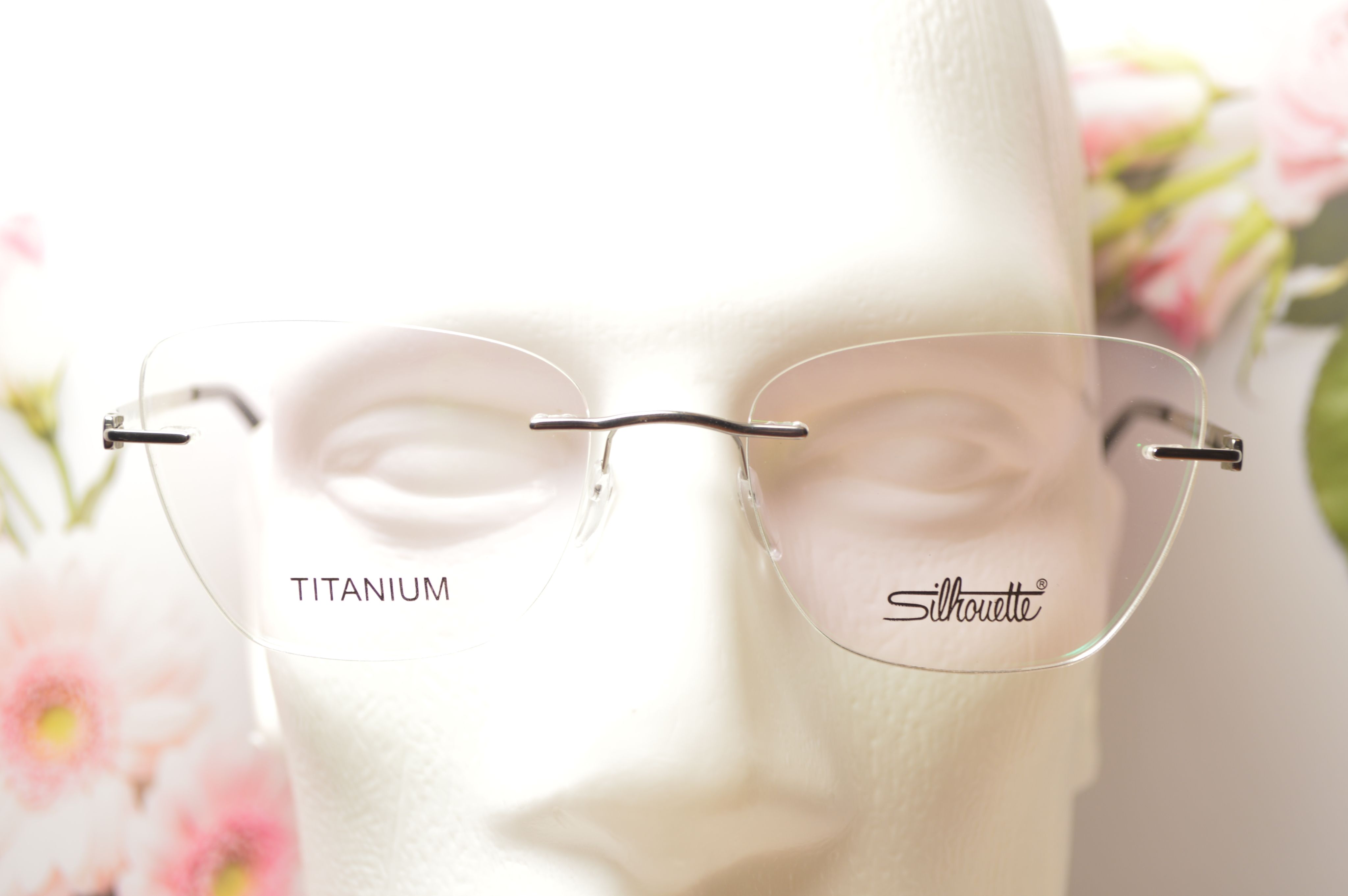 Оправа женская, титан, Silhouette S 5408, стильный модный дизайн, безободковая