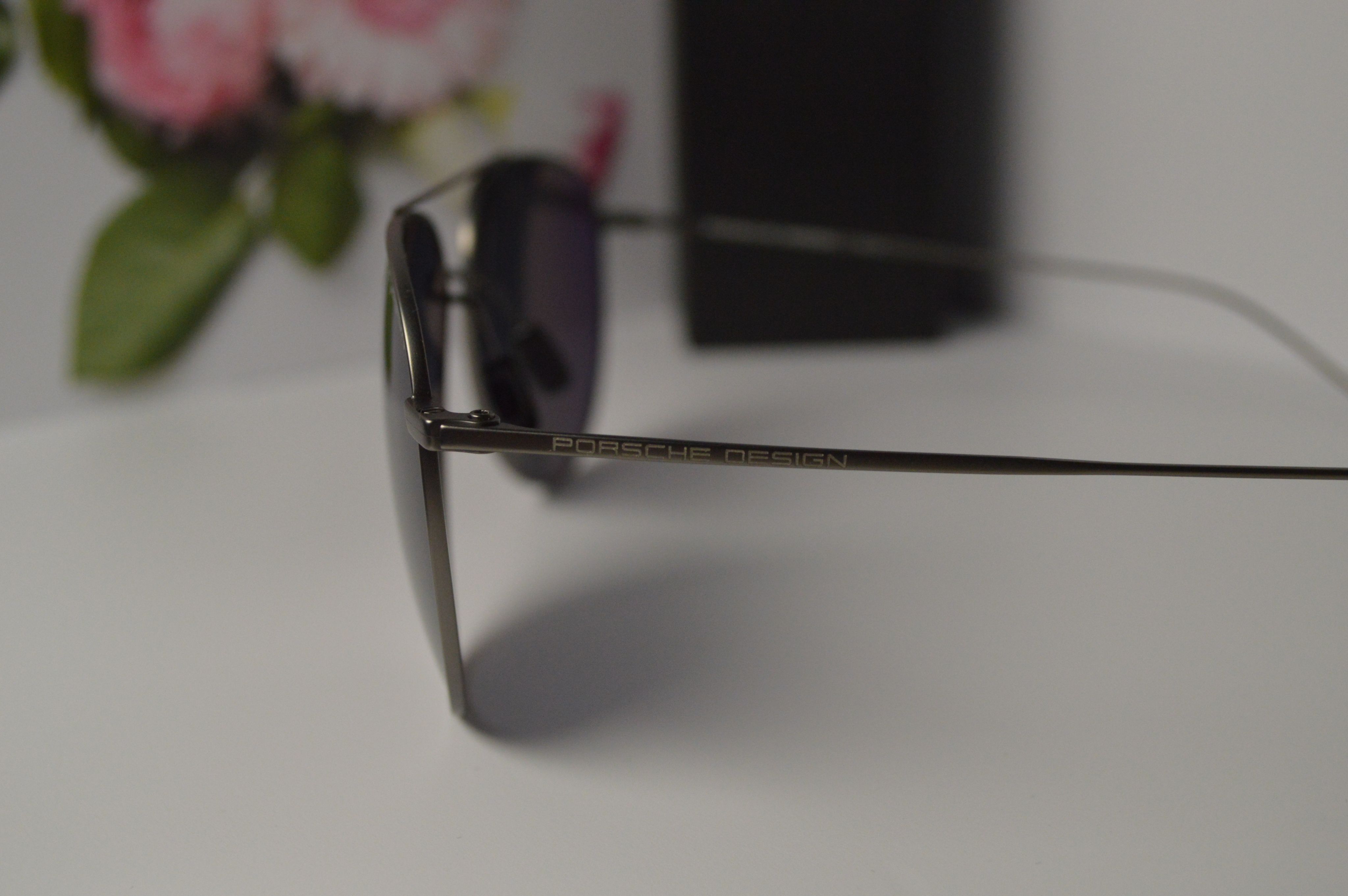 Солнцезащитные очки, авиатор, титан, Porsche Design P8939. Серая линза, графитовая оправа. Стильный дизайн