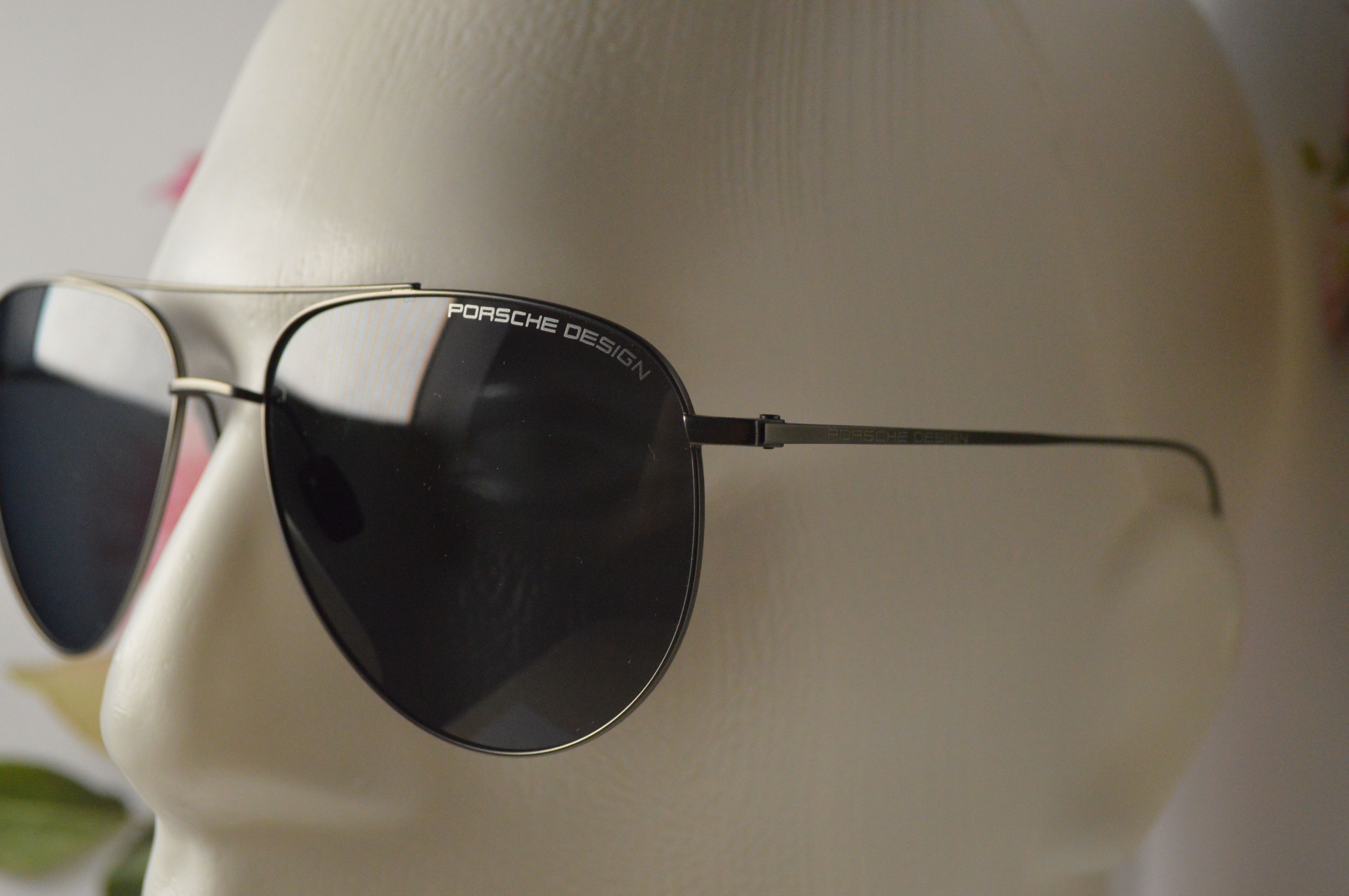 Солнцезащитные очки, авиатор, титан, Porsche Design P8939. Серая линза, графитовая оправа. Стильный дизайн