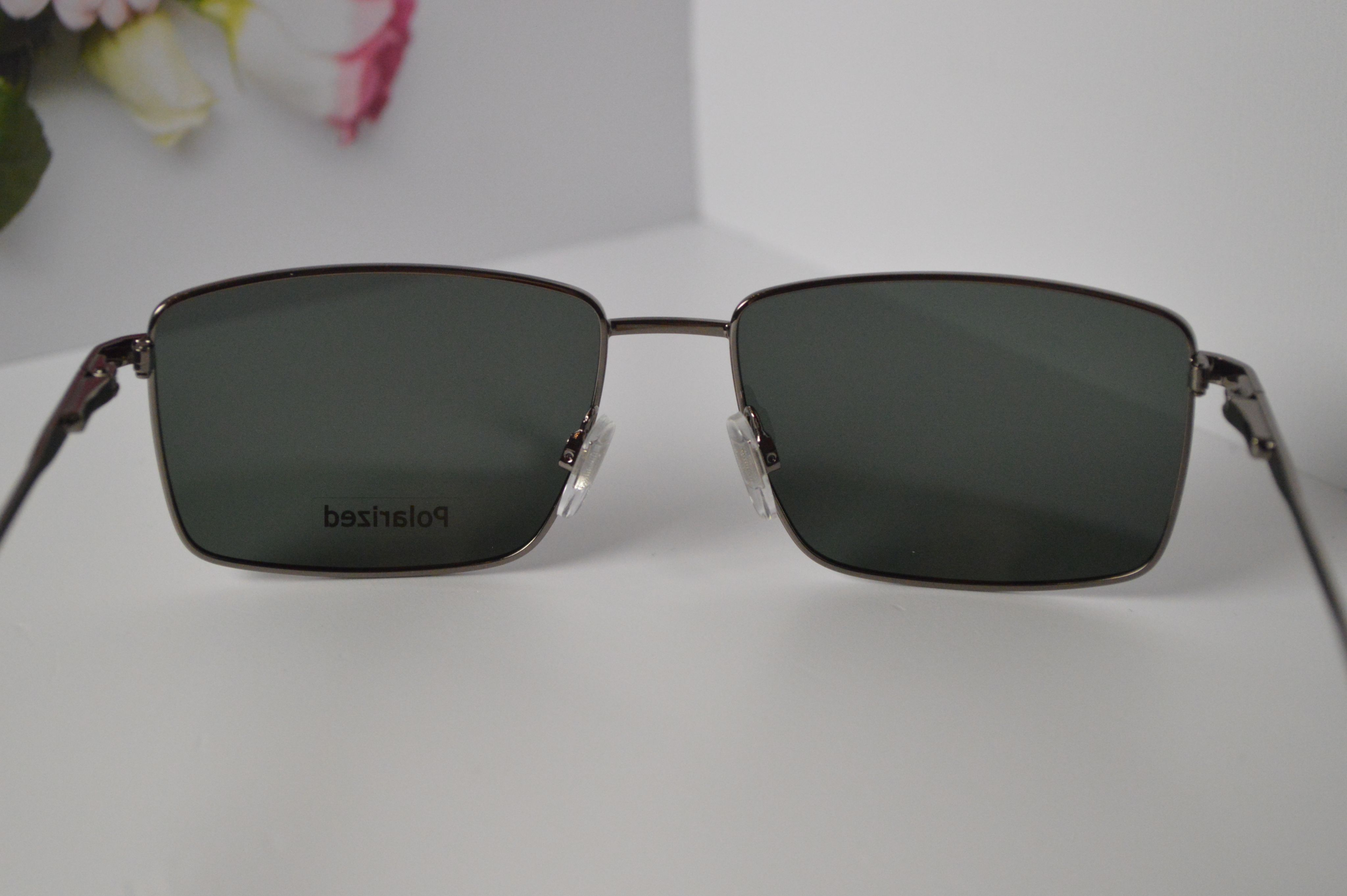 Очки солнцезащитные, мужские, прямоугольные Megapolis 36 Green. Поляризация