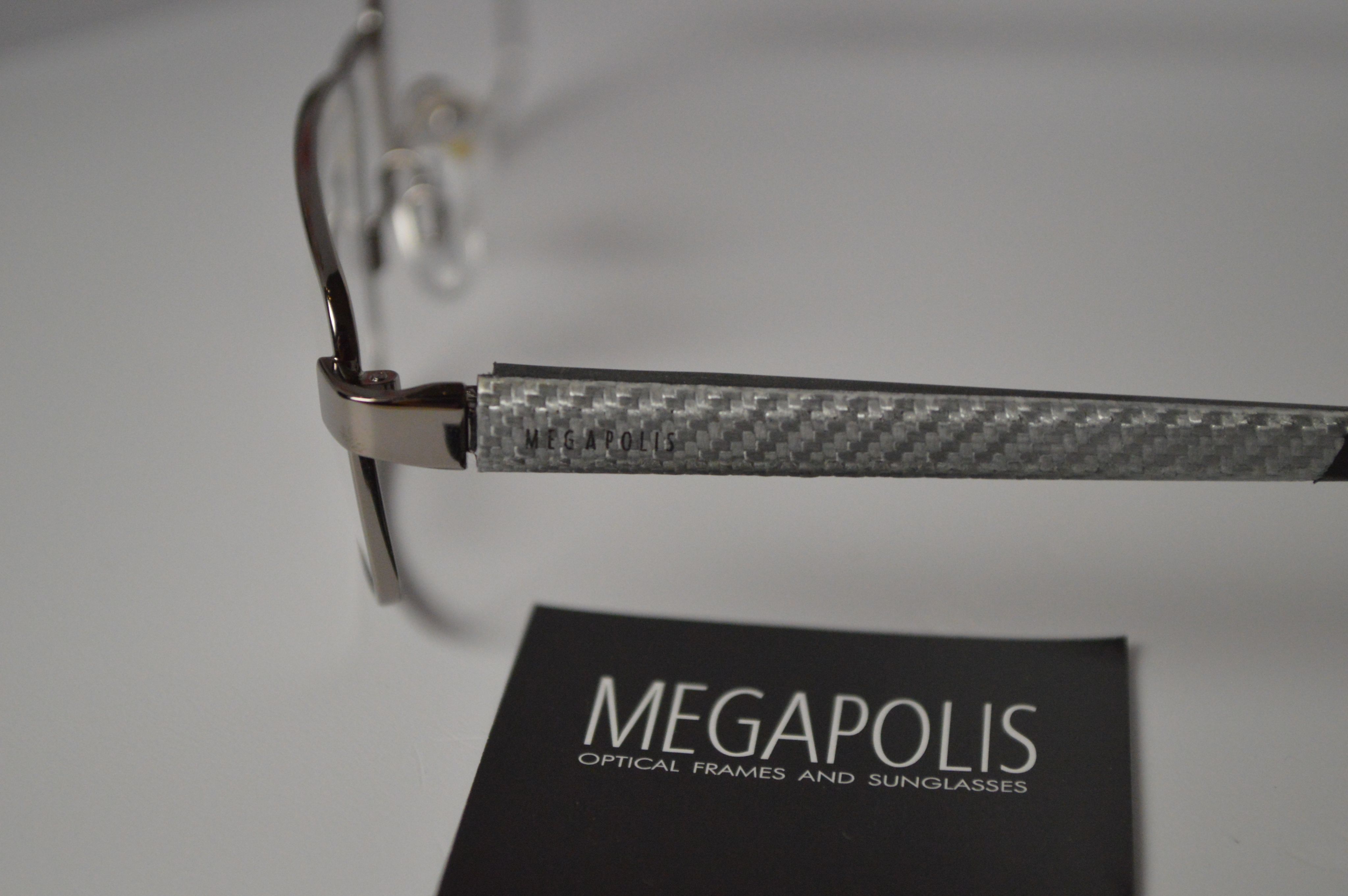 Оправа классическая, узкая, Megapolis 1289 Gun. Оправа унисекс