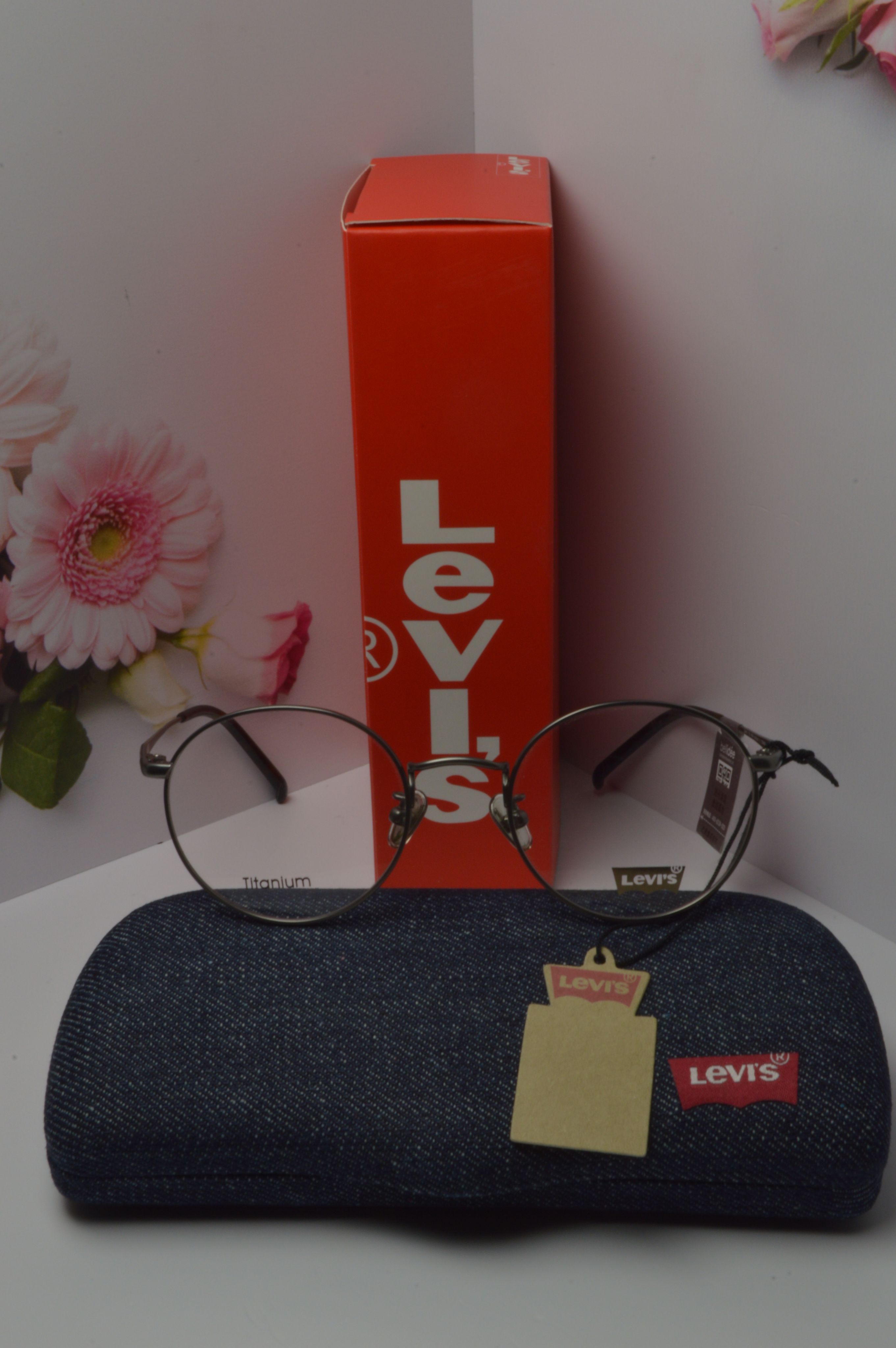 Оправа круглая, титановая, Levi's LS97041-C03 MGun, Стильная модель для каждого