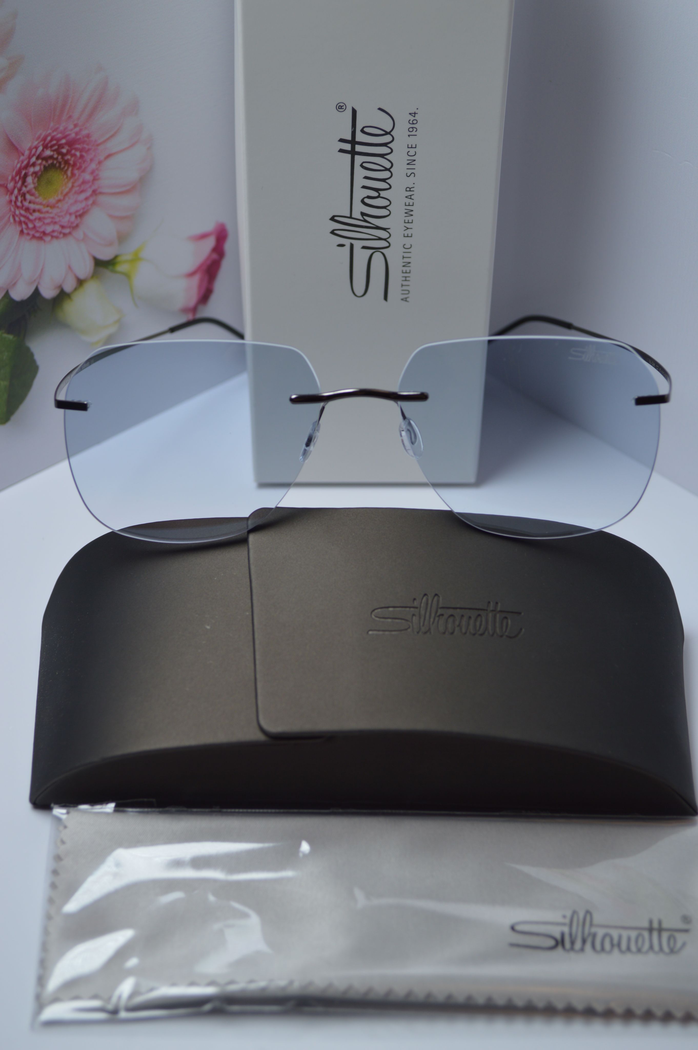 Очки солнцезащитные, титановые, Silhouette SL-04, авиатор. Городская версия