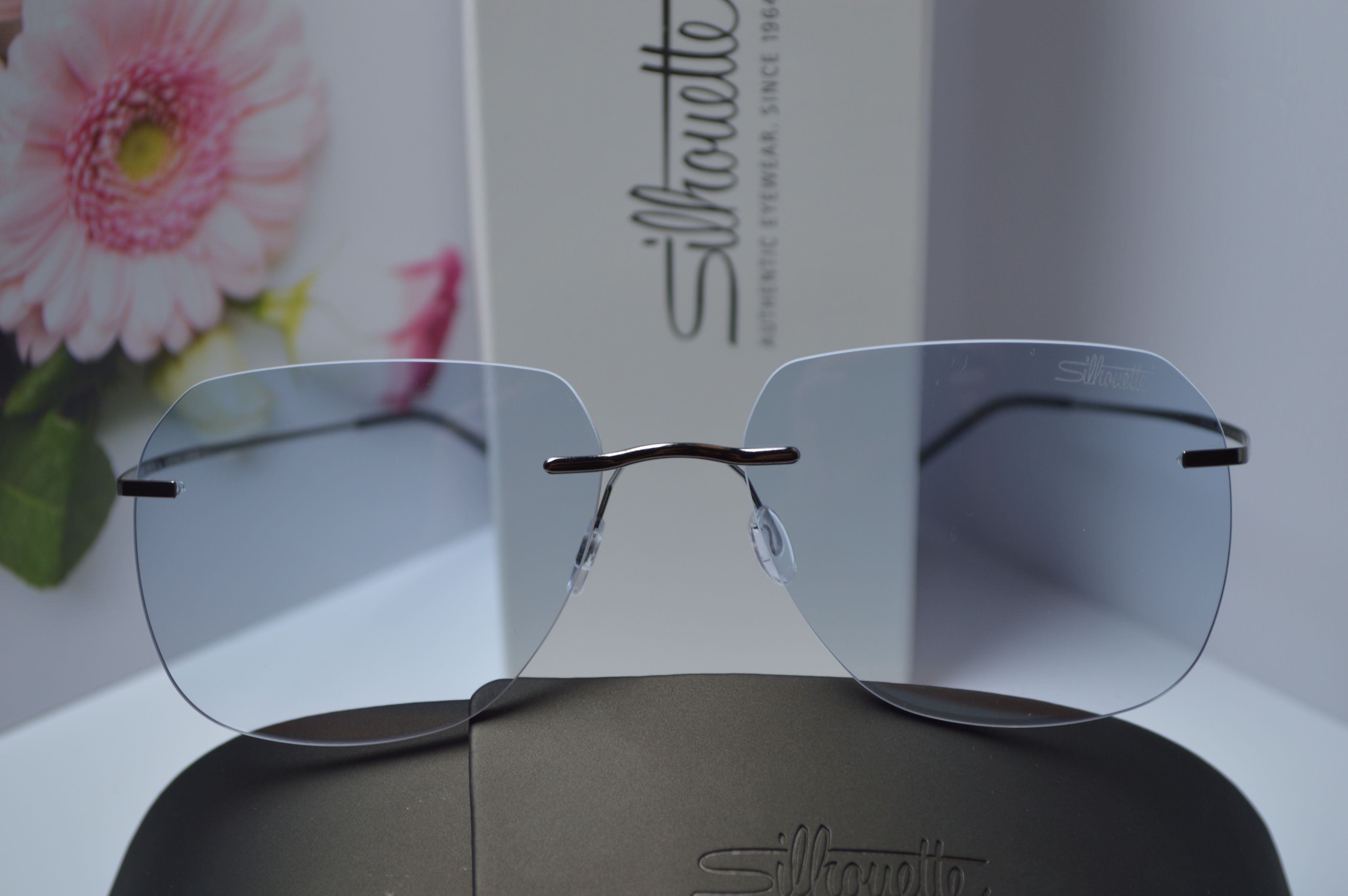 Очки солнцезащитные, титановые, Silhouette SL-04, авиатор. Городская версия