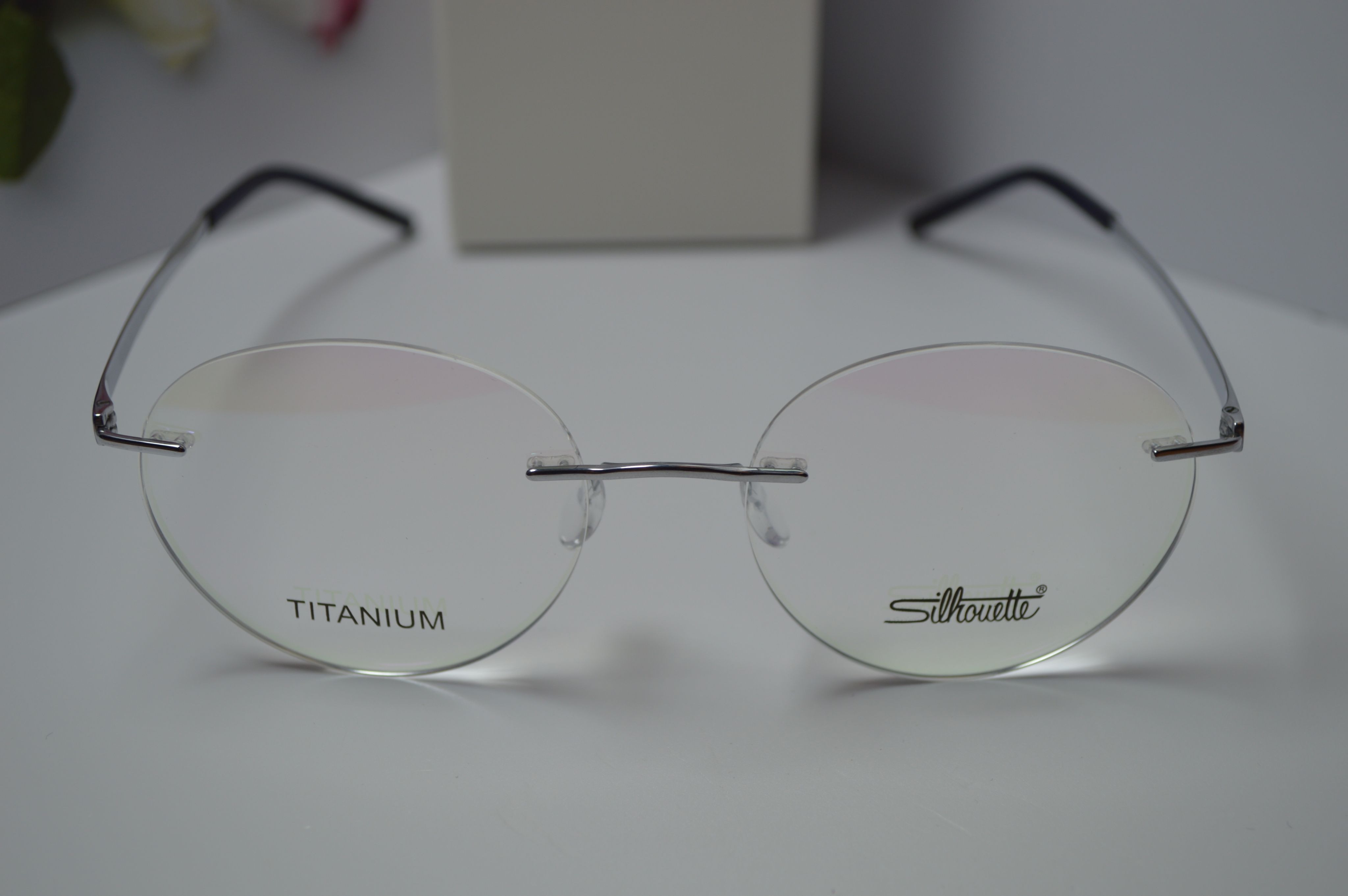 Оправа титан, Silhouette S5409, безободковая, круглая, унисекс.
