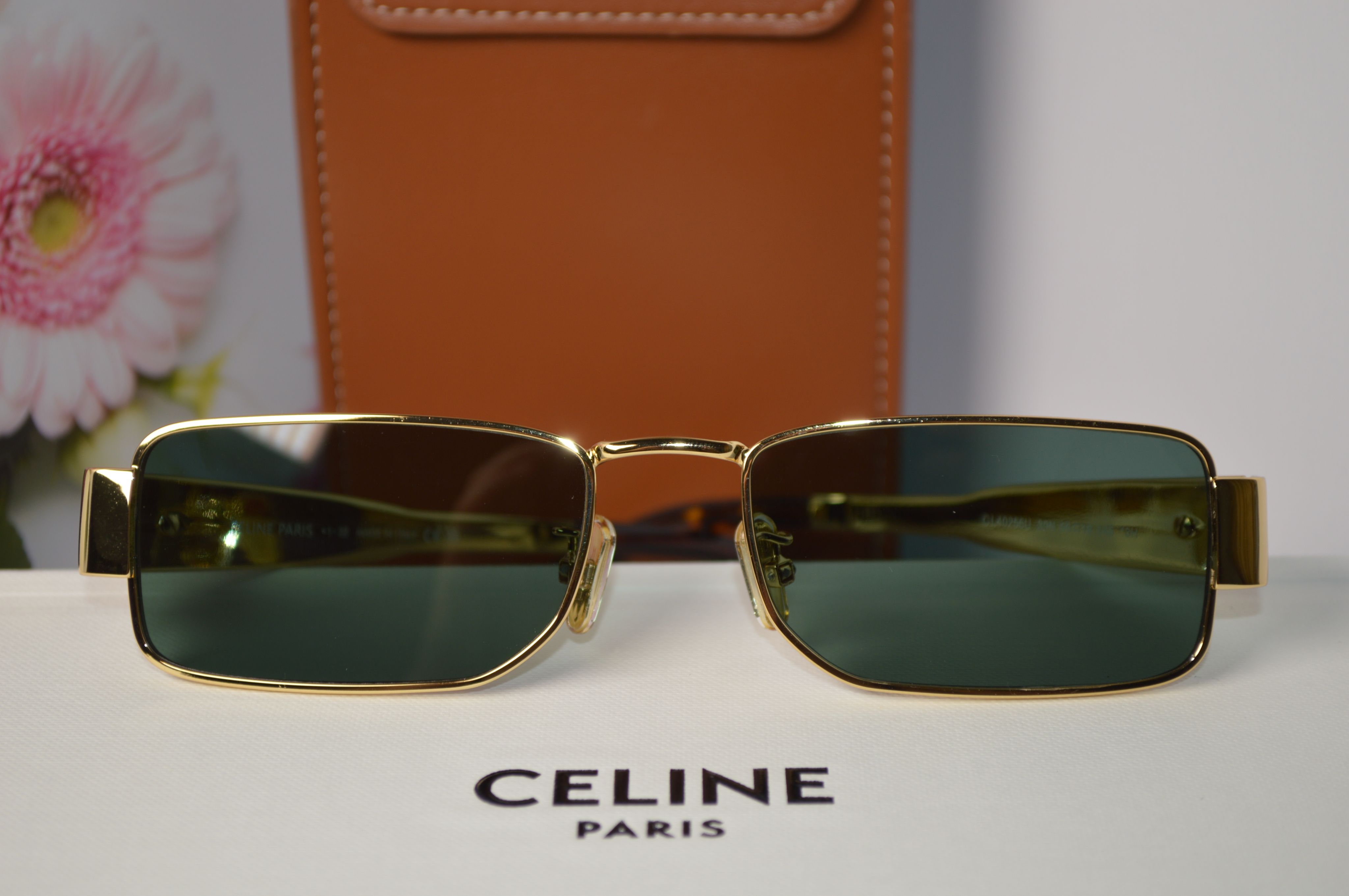 Солнцезащитные очки, унисекс, прямоугольная Celine 40256U. Стильная модель для него и для нее!