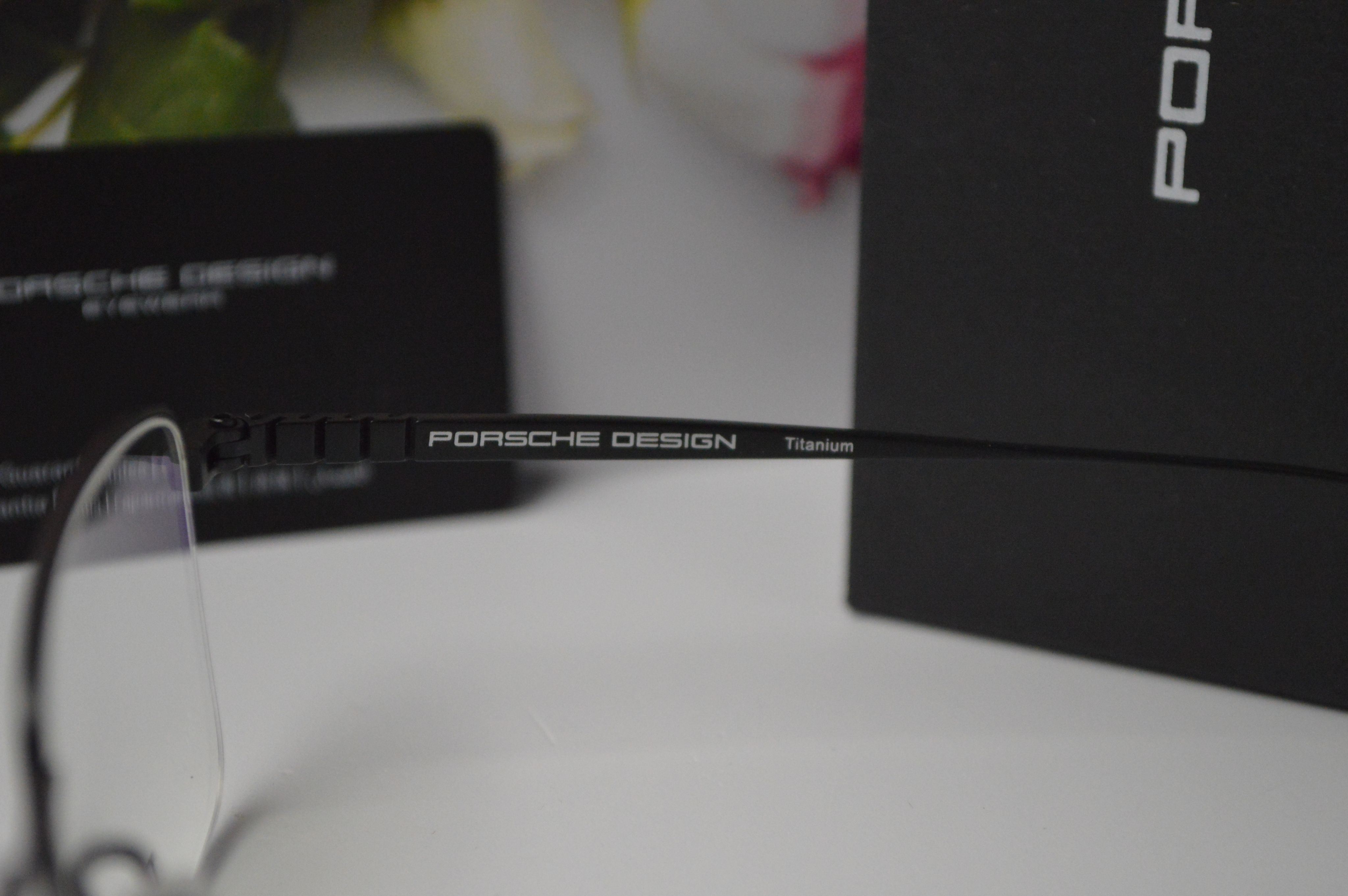 Оправа для очков мужская, классическая, титан, модель от Porsche Design P8396. Легкие широкие очки