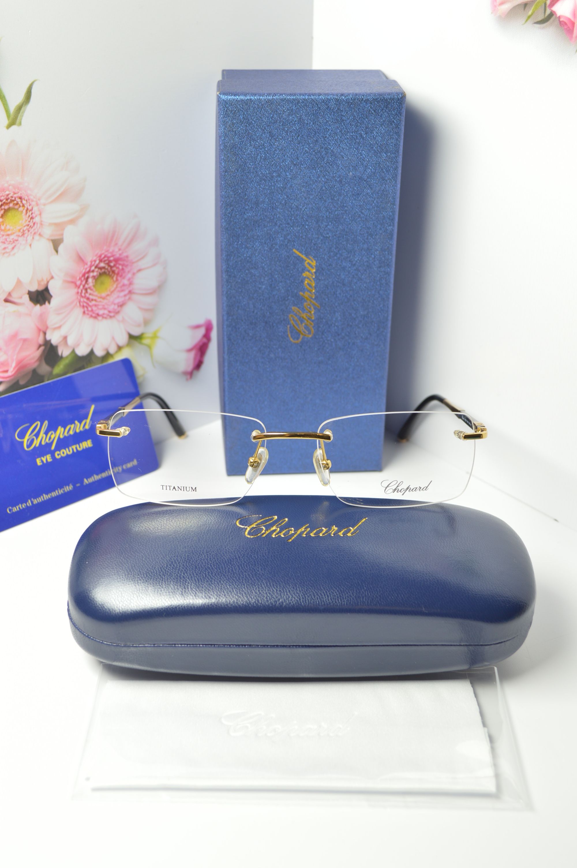Оправа безободковая, классическая, титан. Стиль от Chopard. Модель VCH 886 300Х. Для него и для нее!