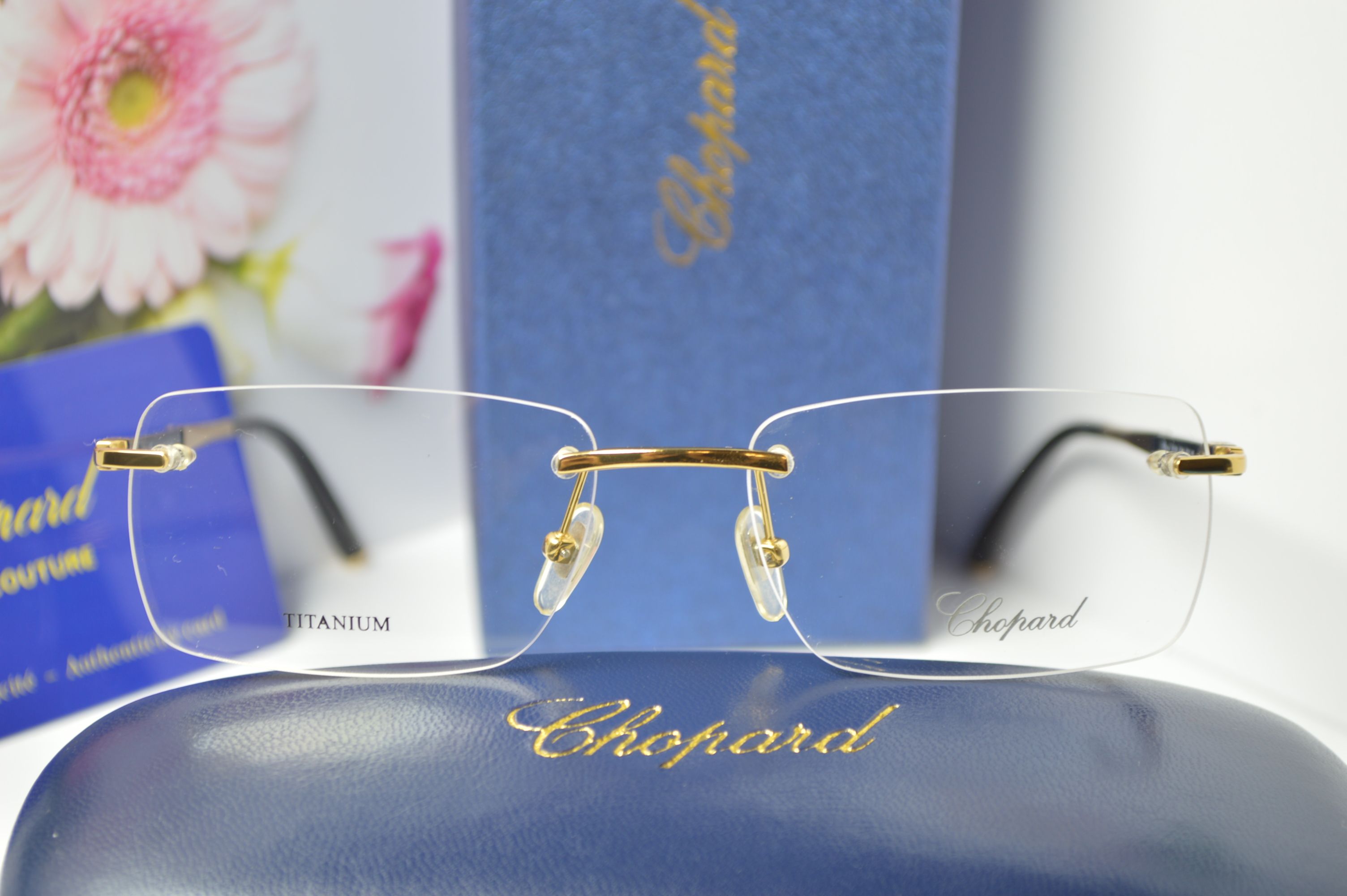 Оправа безободковая, классическая, титан. Стиль от Chopard. Модель VCH 886 300Х. Для него и для нее!