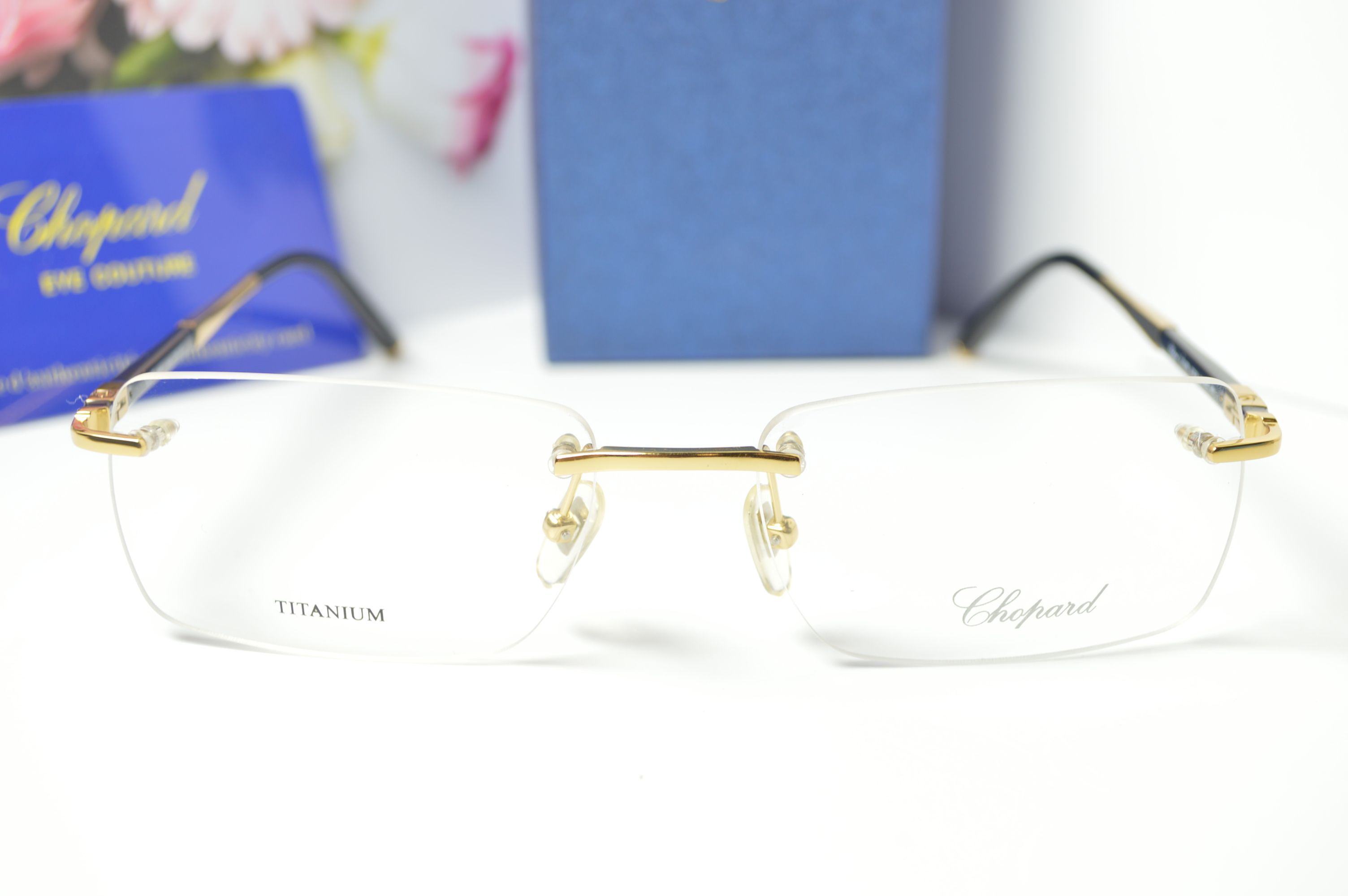 Оправа безободковая, классическая, титан. Стиль от Chopard. Модель VCH 886 300Х. Для него и для нее!