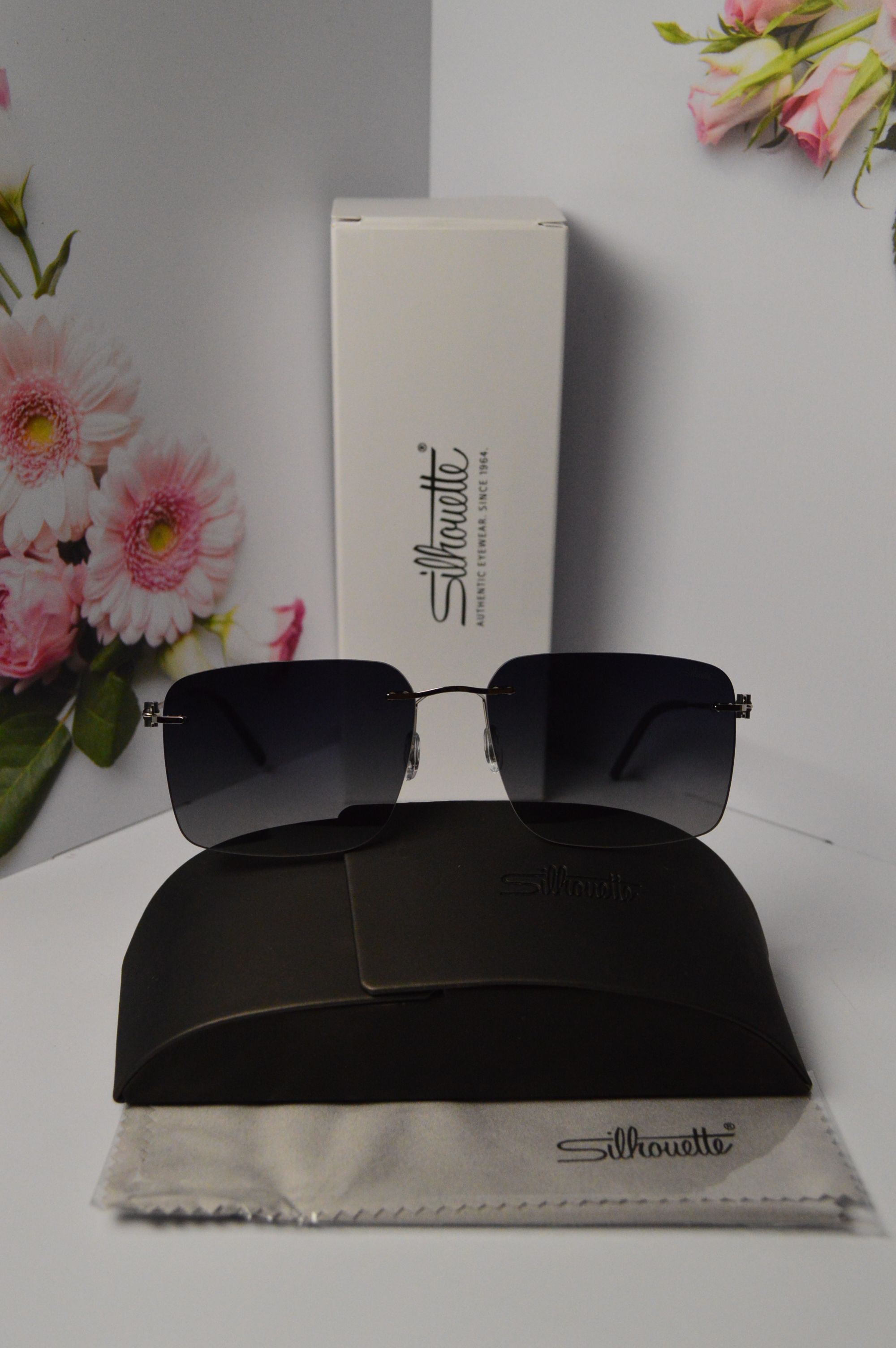 Очки солнцезащитные, титановые, Silhouette SL 66001, стильная модель для него!