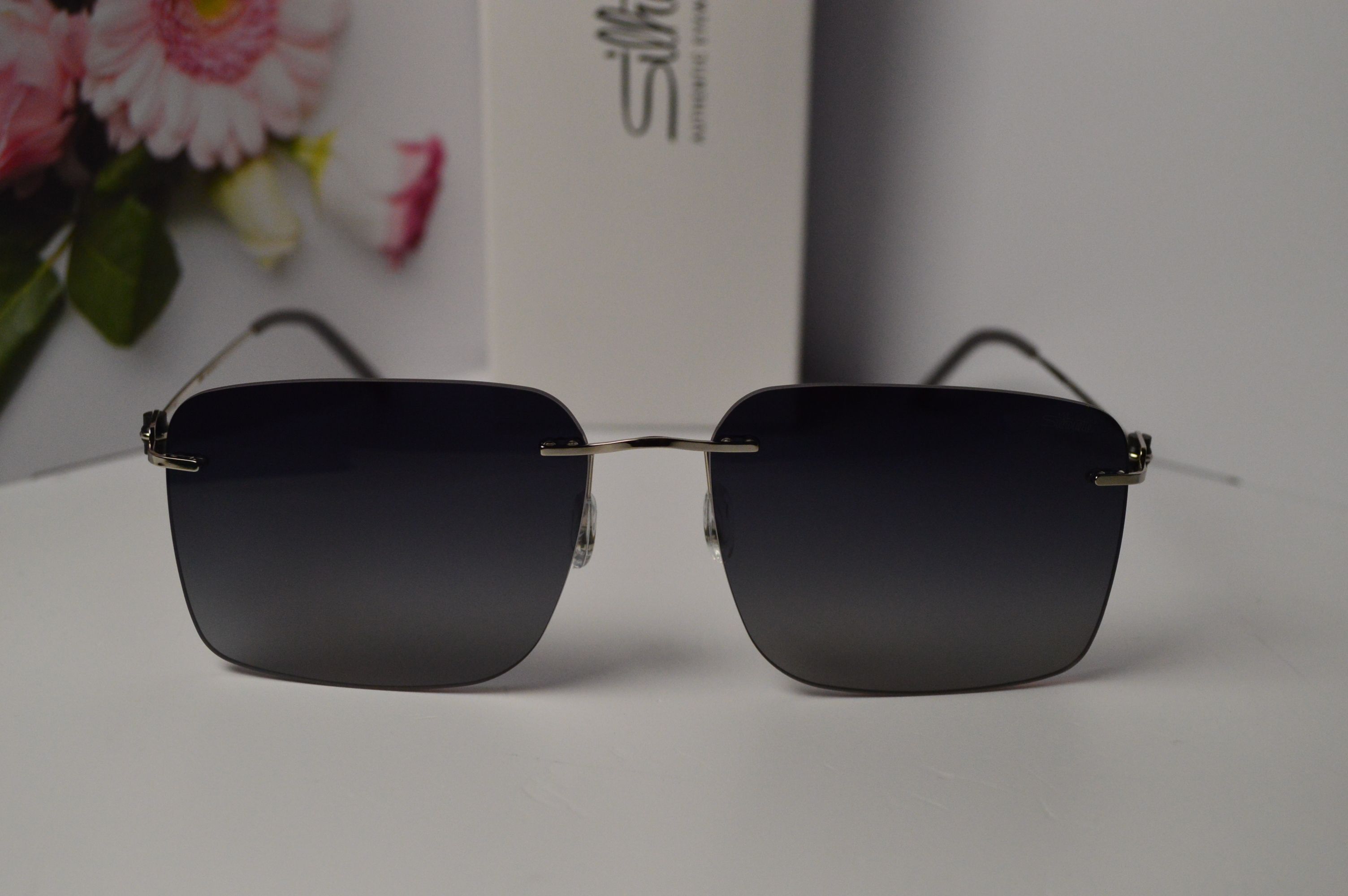 Очки солнцезащитные, титановые, Silhouette SL 66001, стильная модель для него!