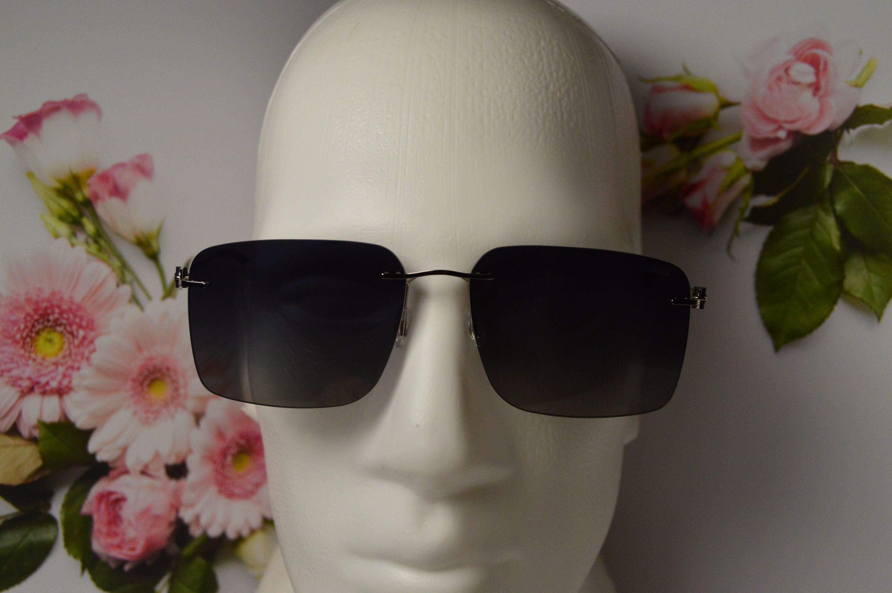 Очки солнцезащитные, титановые, Silhouette SL 66001, стильная модель для него!