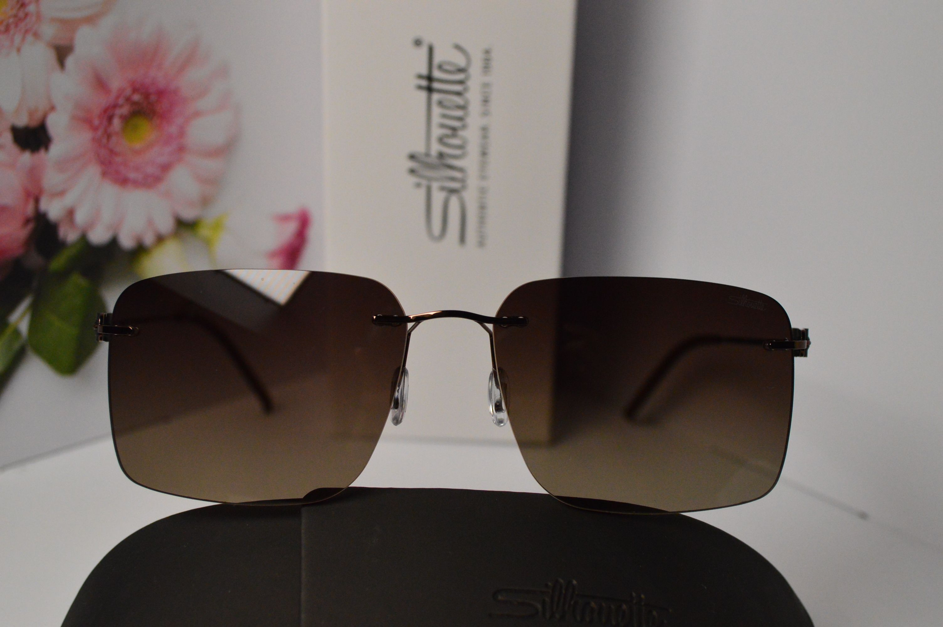 Очки солнцезащитные, титановые, Silhouette SL 66001, стильная модель для него!