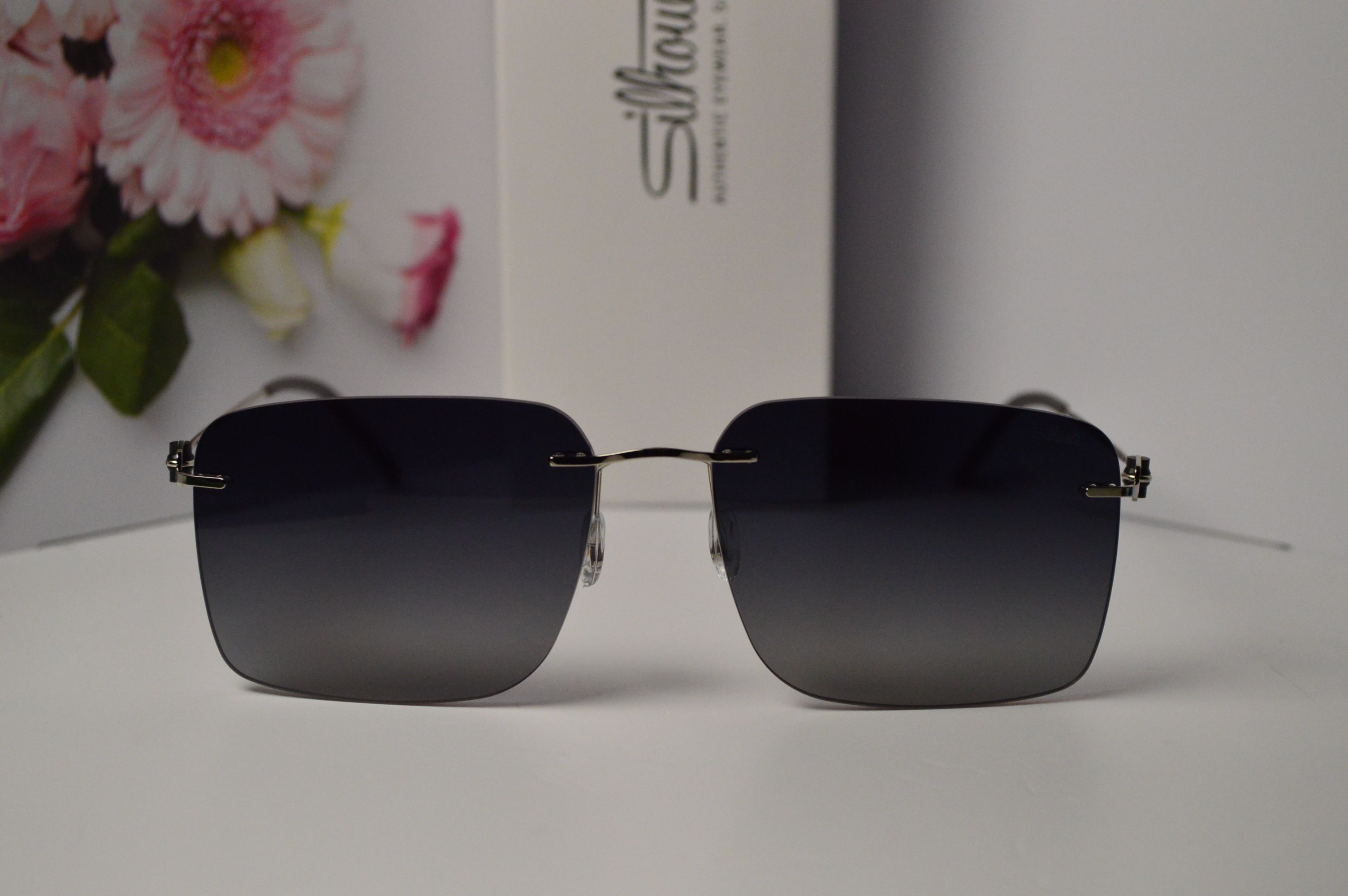Очки солнцезащитные, титановые, Silhouette SL 66001, стильная модель для него!