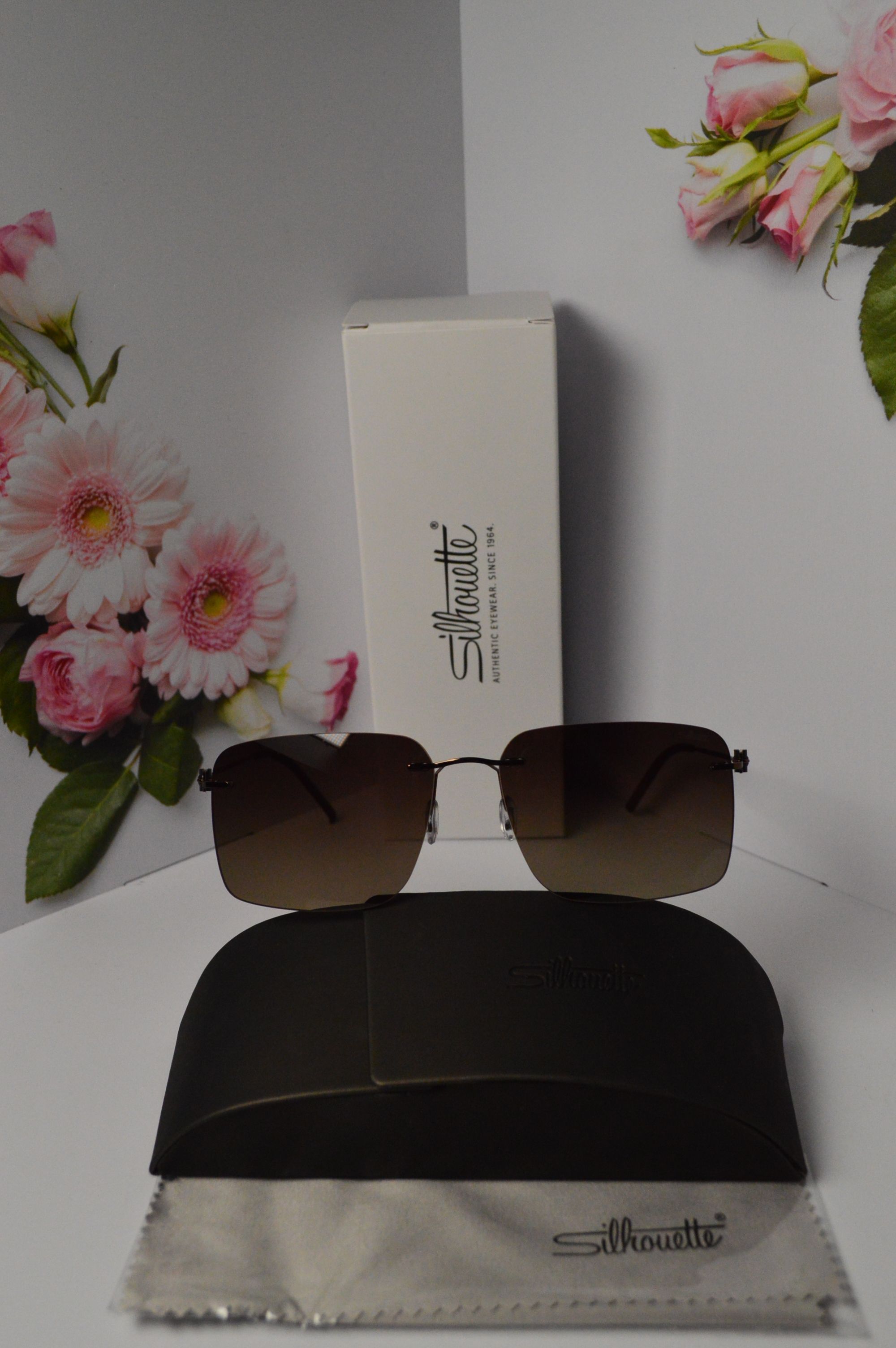 Очки солнцезащитные, титановые, Silhouette SL 66001, стильная модель для него!