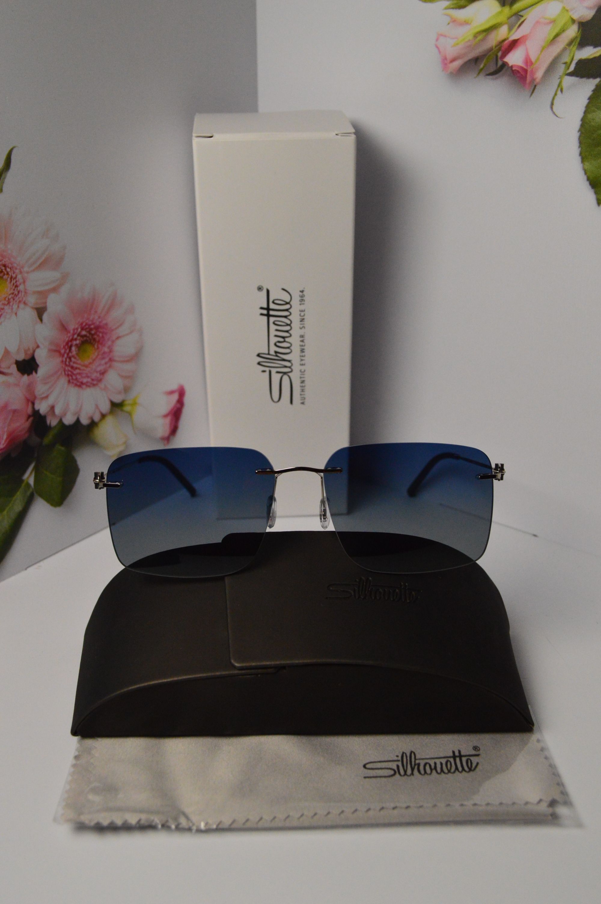 Очки солнцезащитные, титановые, Silhouette SL 66001, стильная модель для него!