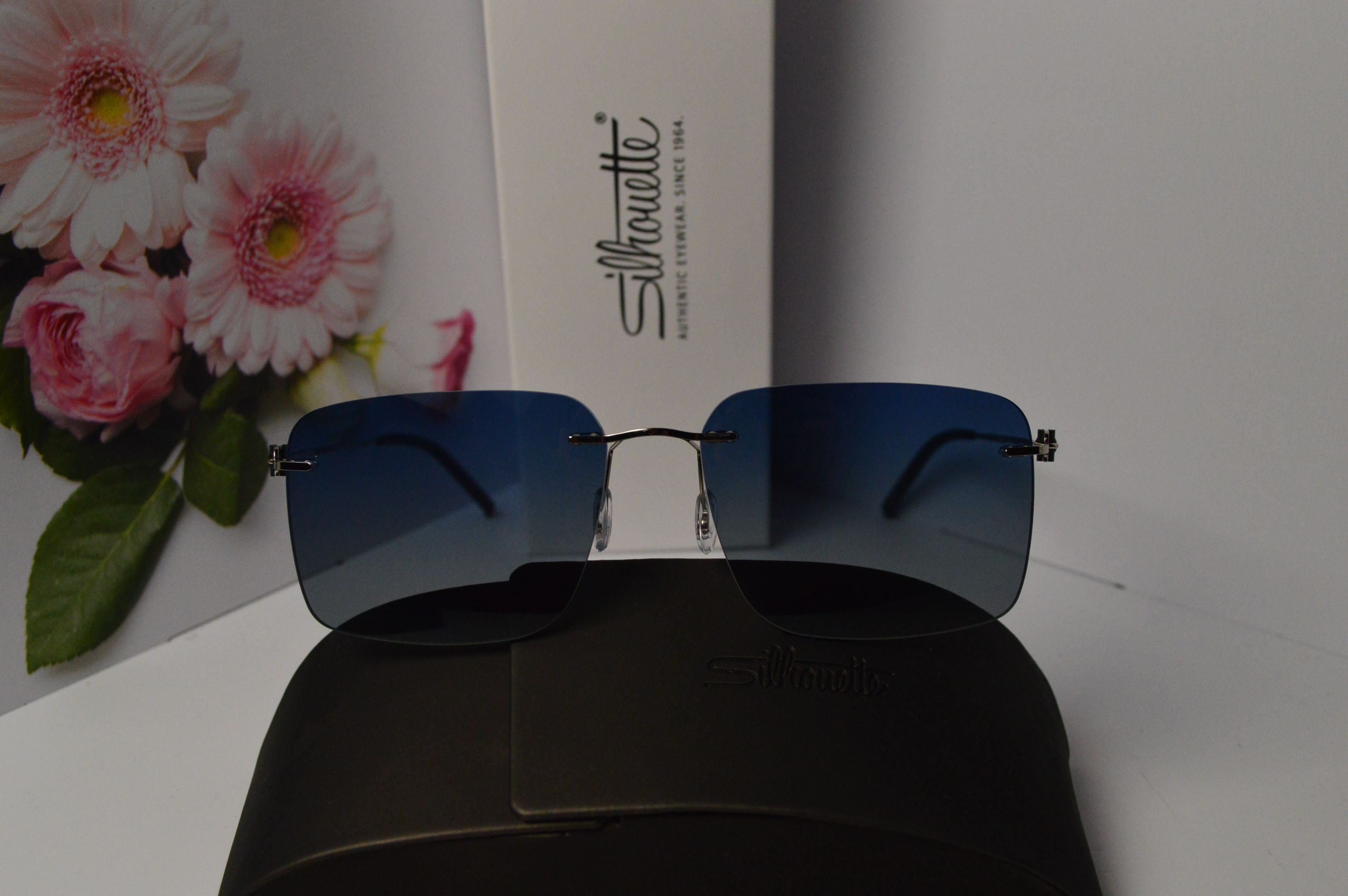 Очки солнцезащитные, титановые, Silhouette SL 66001, стильная модель для него!