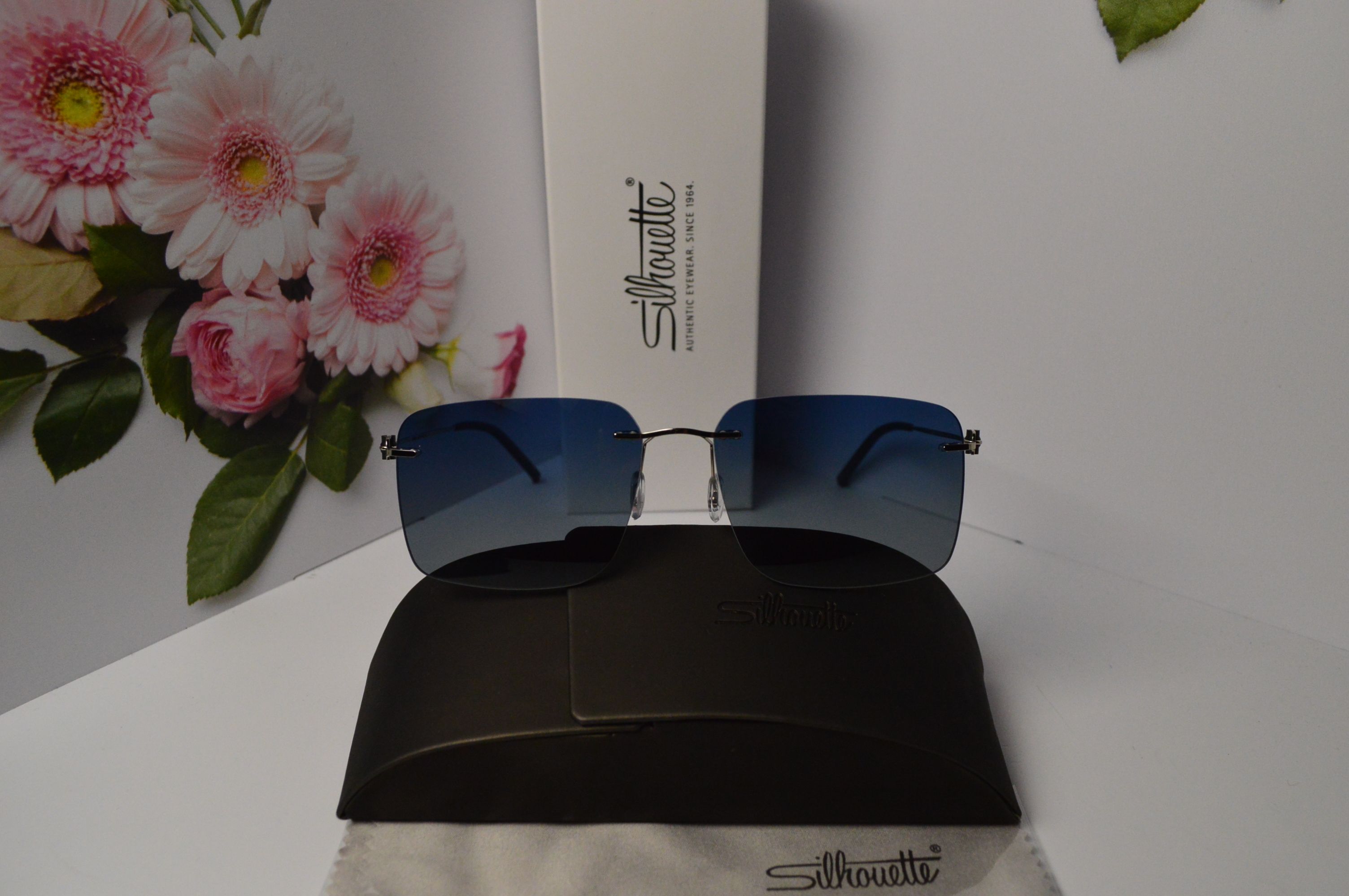 Очки солнцезащитные, титановые, Silhouette SL 66001, стильная модель для него!