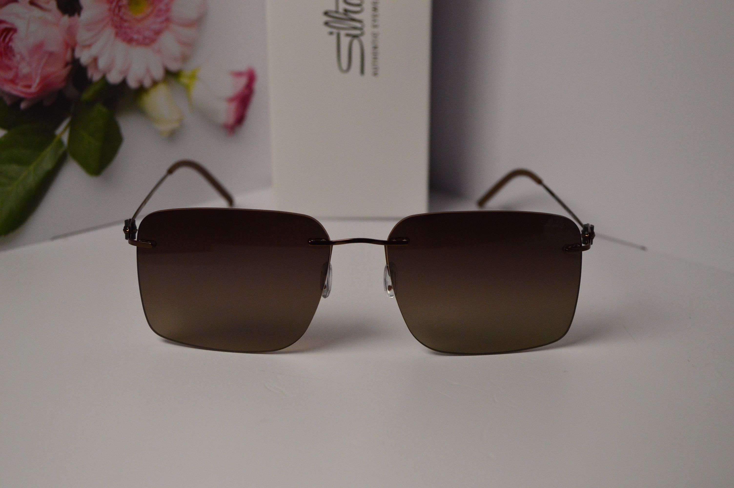 Очки солнцезащитные, титановые, Silhouette SL 66001, стильная модель для него!