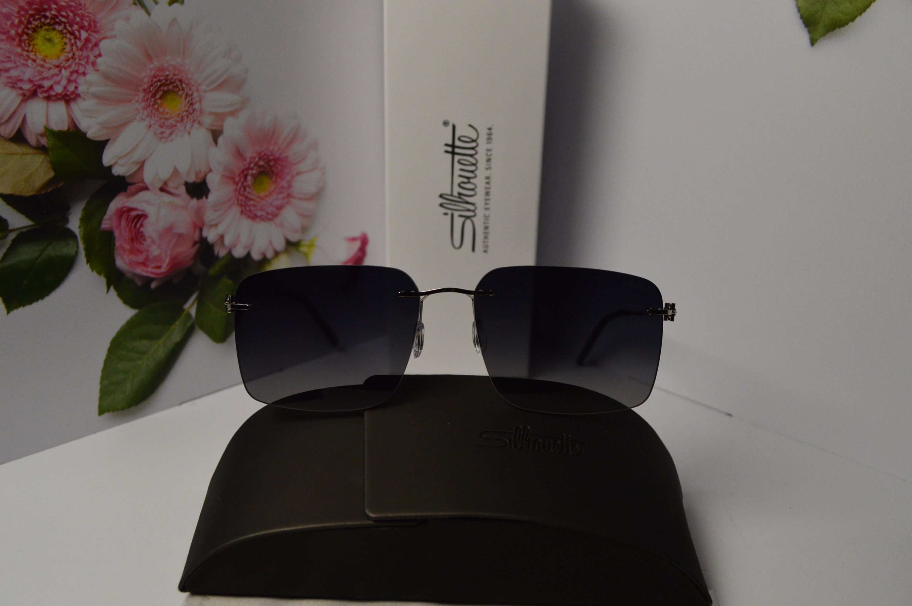 Очки солнцезащитные, титановые, Silhouette SL 66001, стильная модель для него!