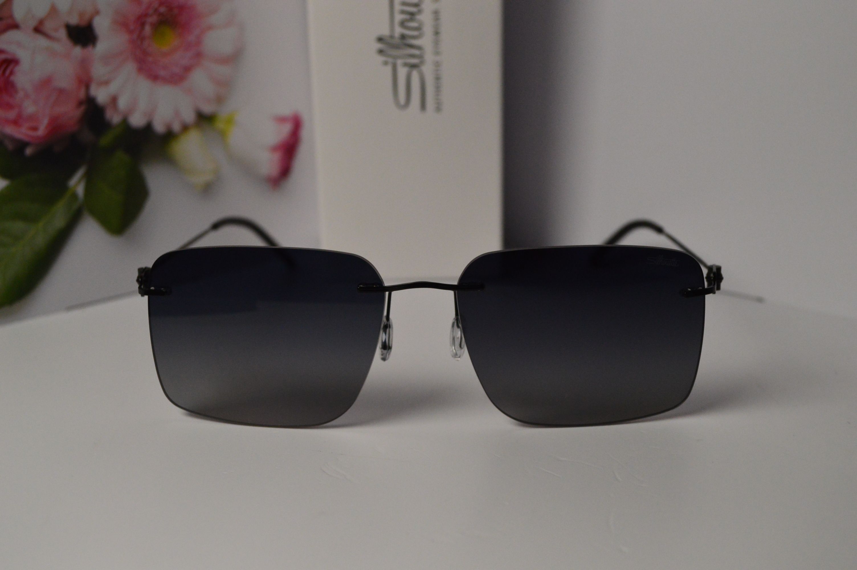 Очки солнцезащитные, титановые, Silhouette SL 66001, стильная модель для него!