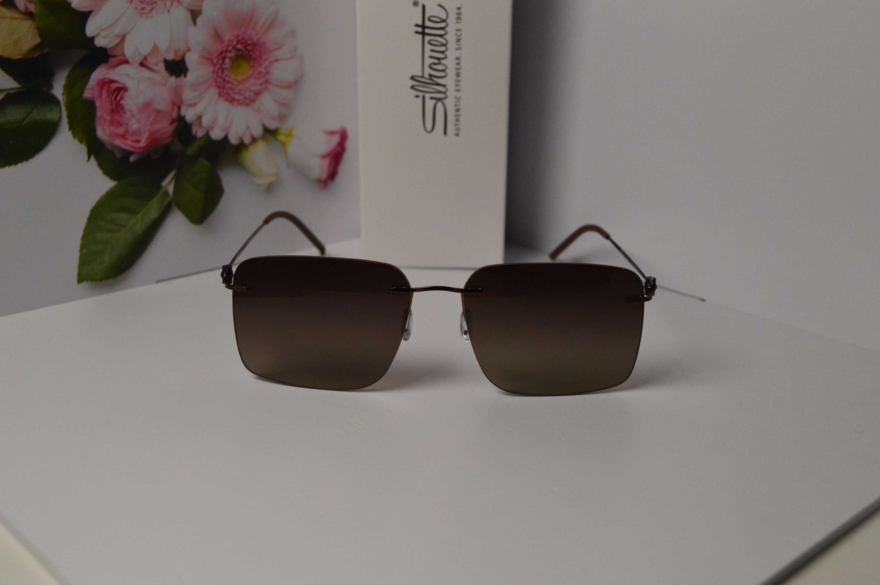 Очки солнцезащитные, титановые, Silhouette SL 66001, стильная модель для него!