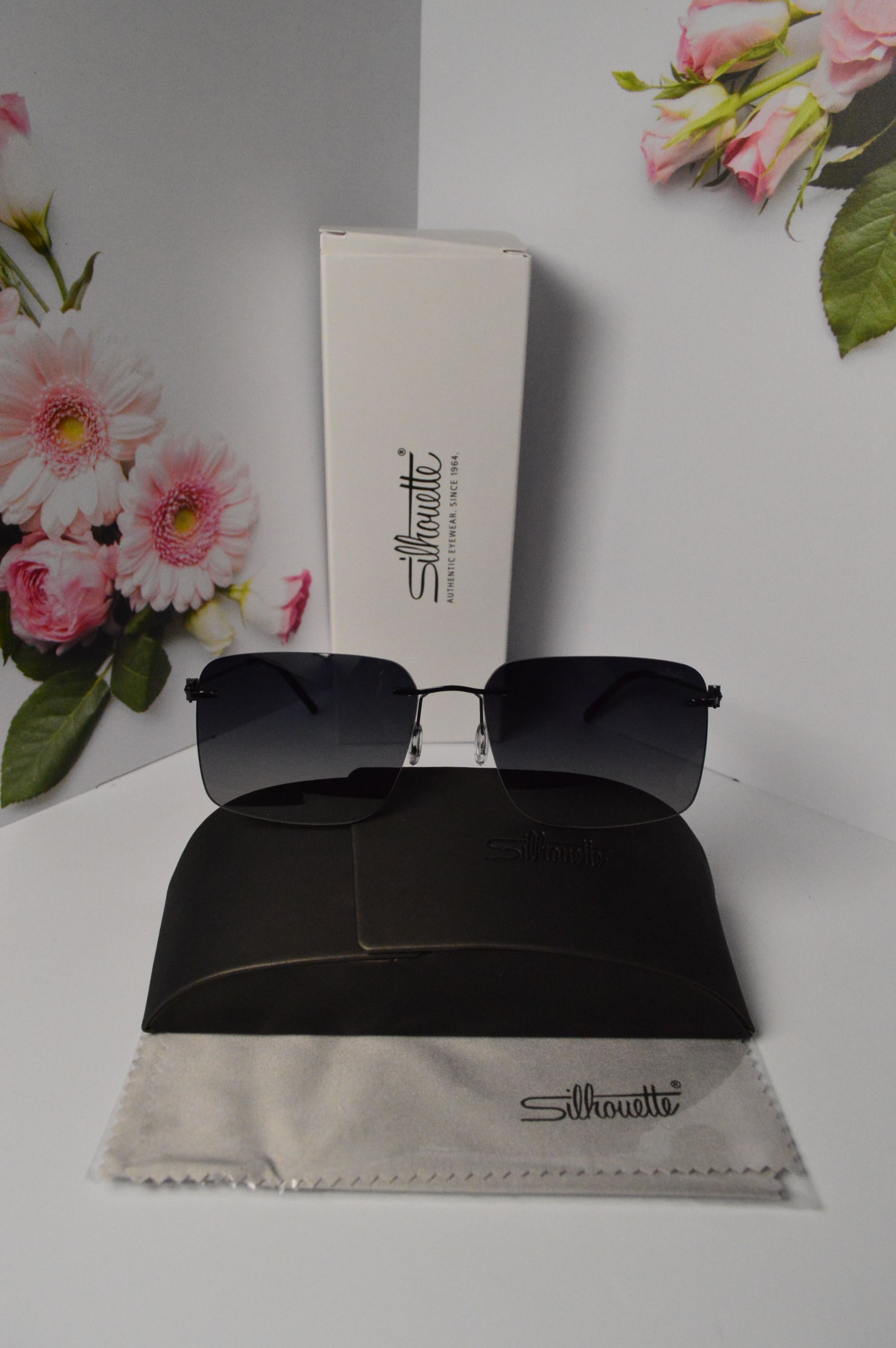 Очки солнцезащитные, титановые, Silhouette SL 66001, стильная модель для него!