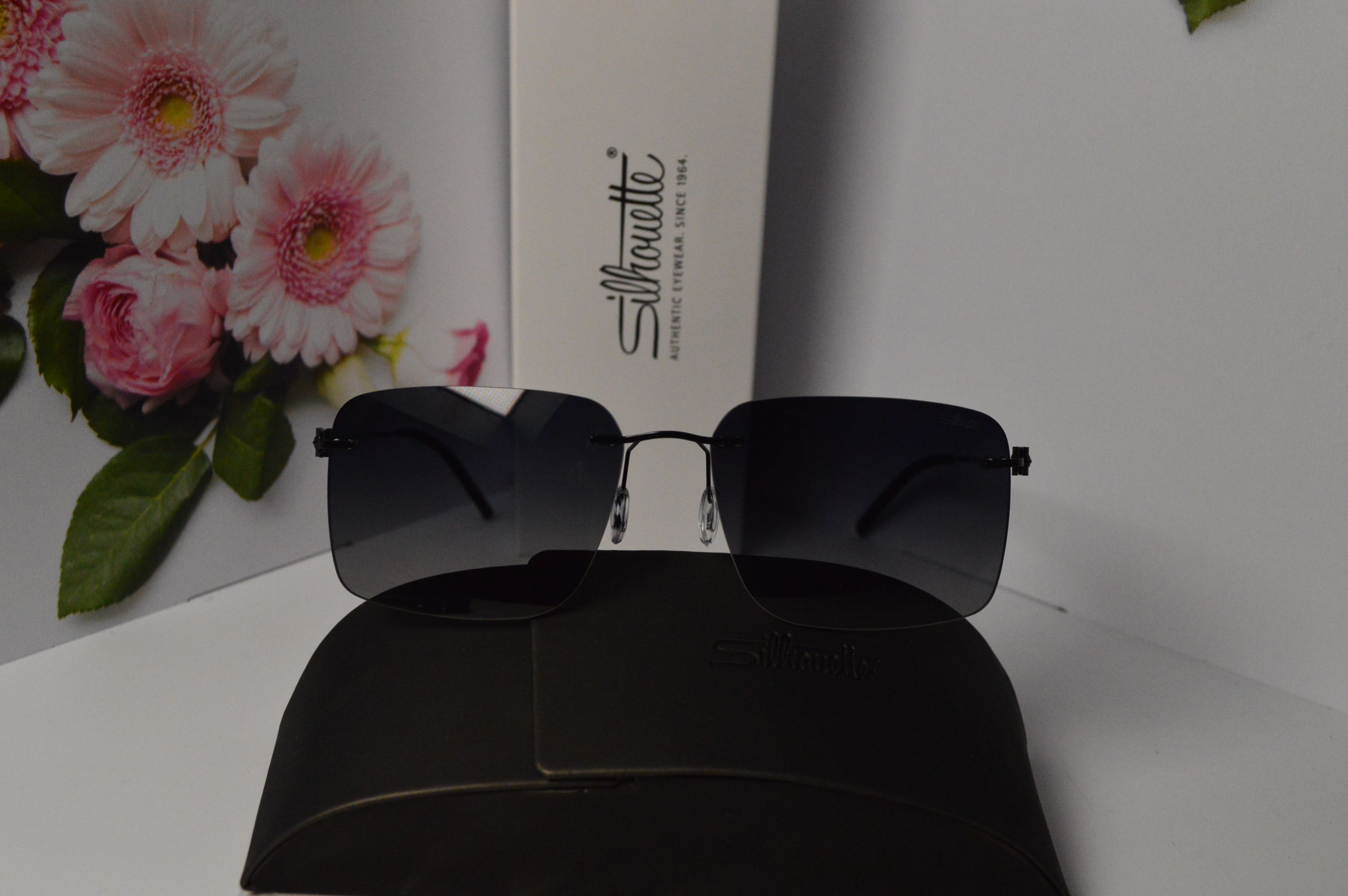 Очки солнцезащитные, титановые, Silhouette SL 66001, стильная модель для него!