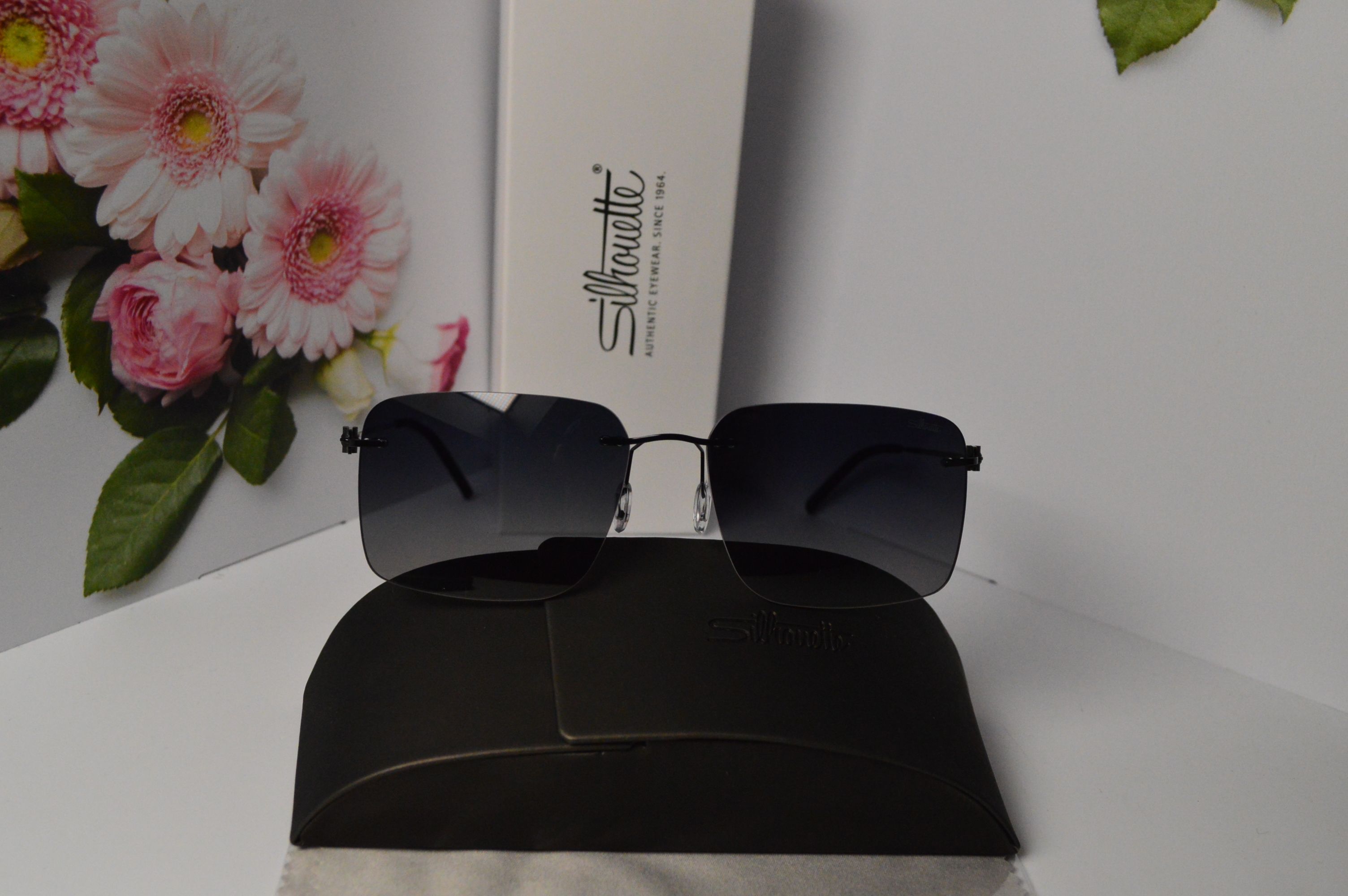 Очки солнцезащитные, титановые, Silhouette SL 66001, стильная модель для него!