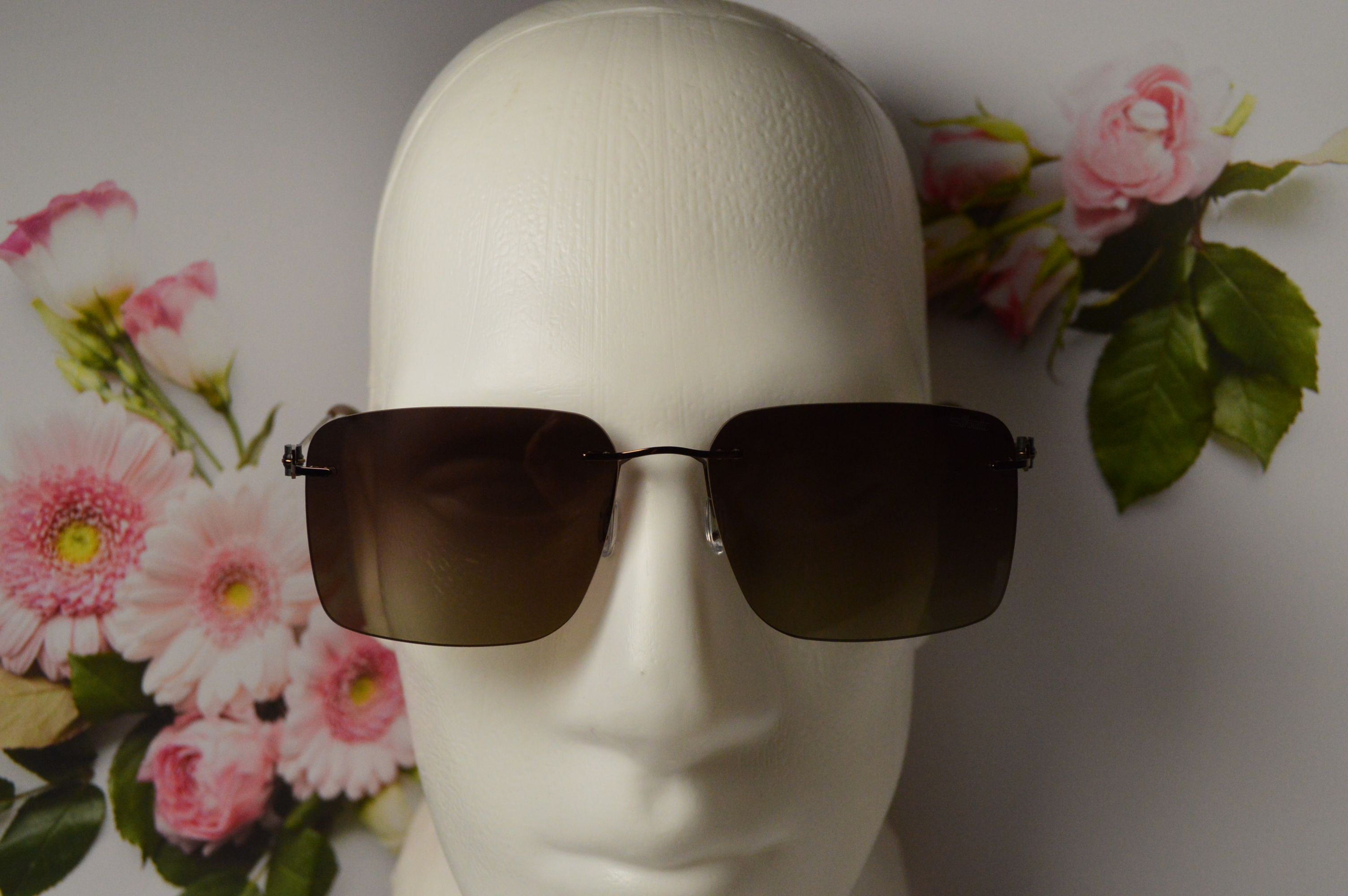 Очки солнцезащитные, титановые, Silhouette SL 66001, стильная модель для него!