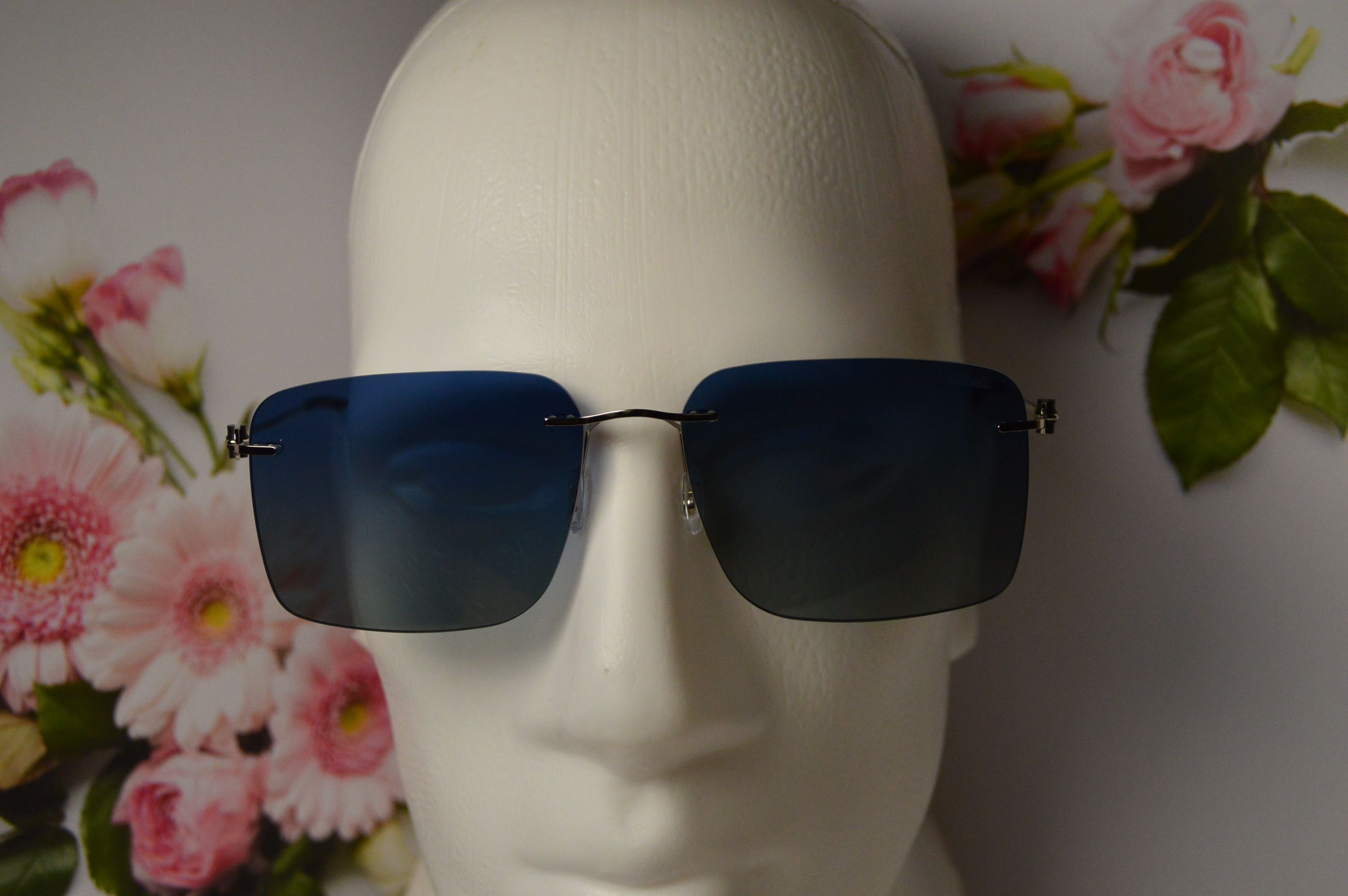 Очки солнцезащитные, титановые, Silhouette SL 66001, стильная модель для него!