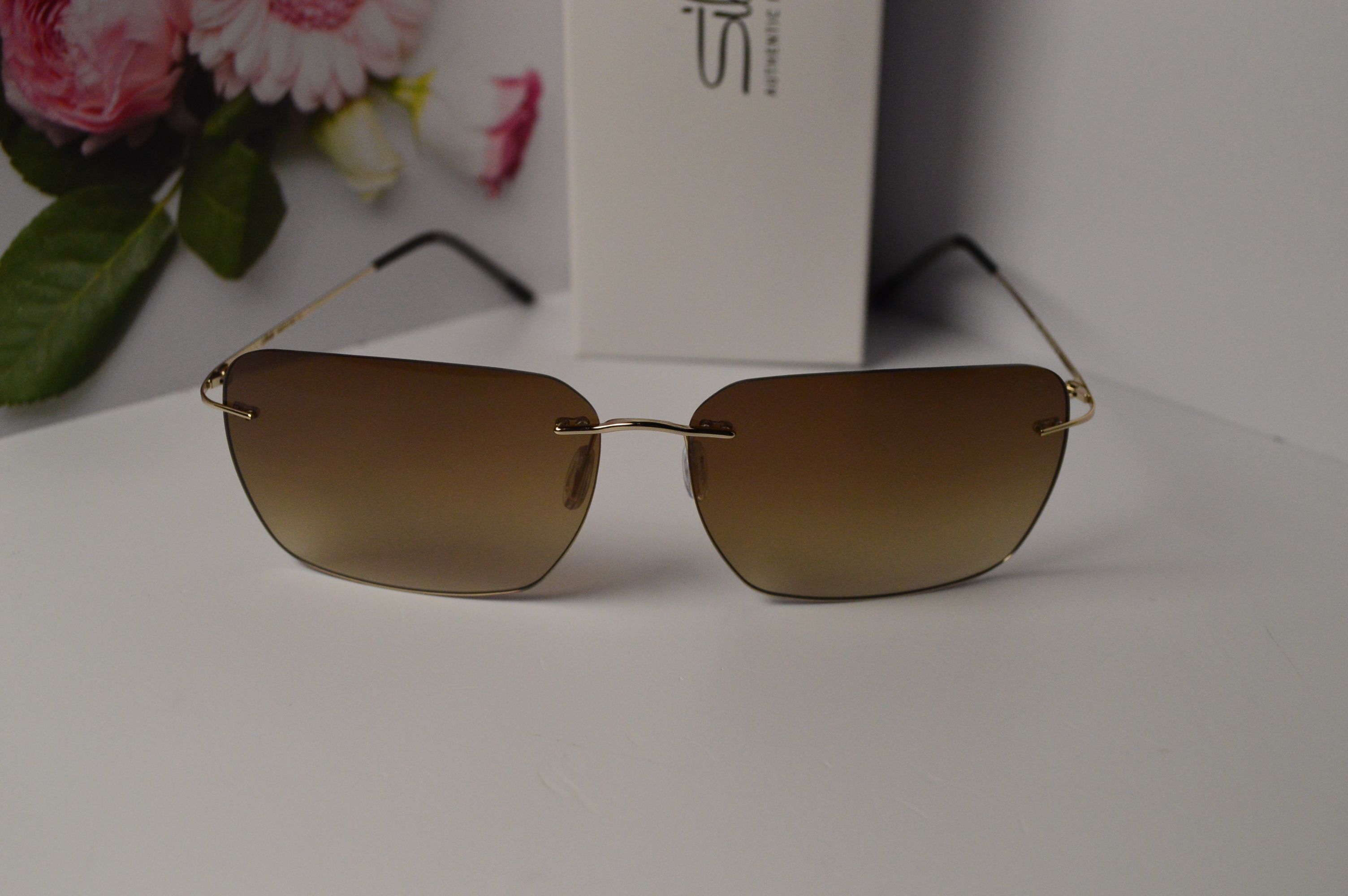 Очки солнцезащитные, титановые, Silhouette SL 8677, стильная модель для него!