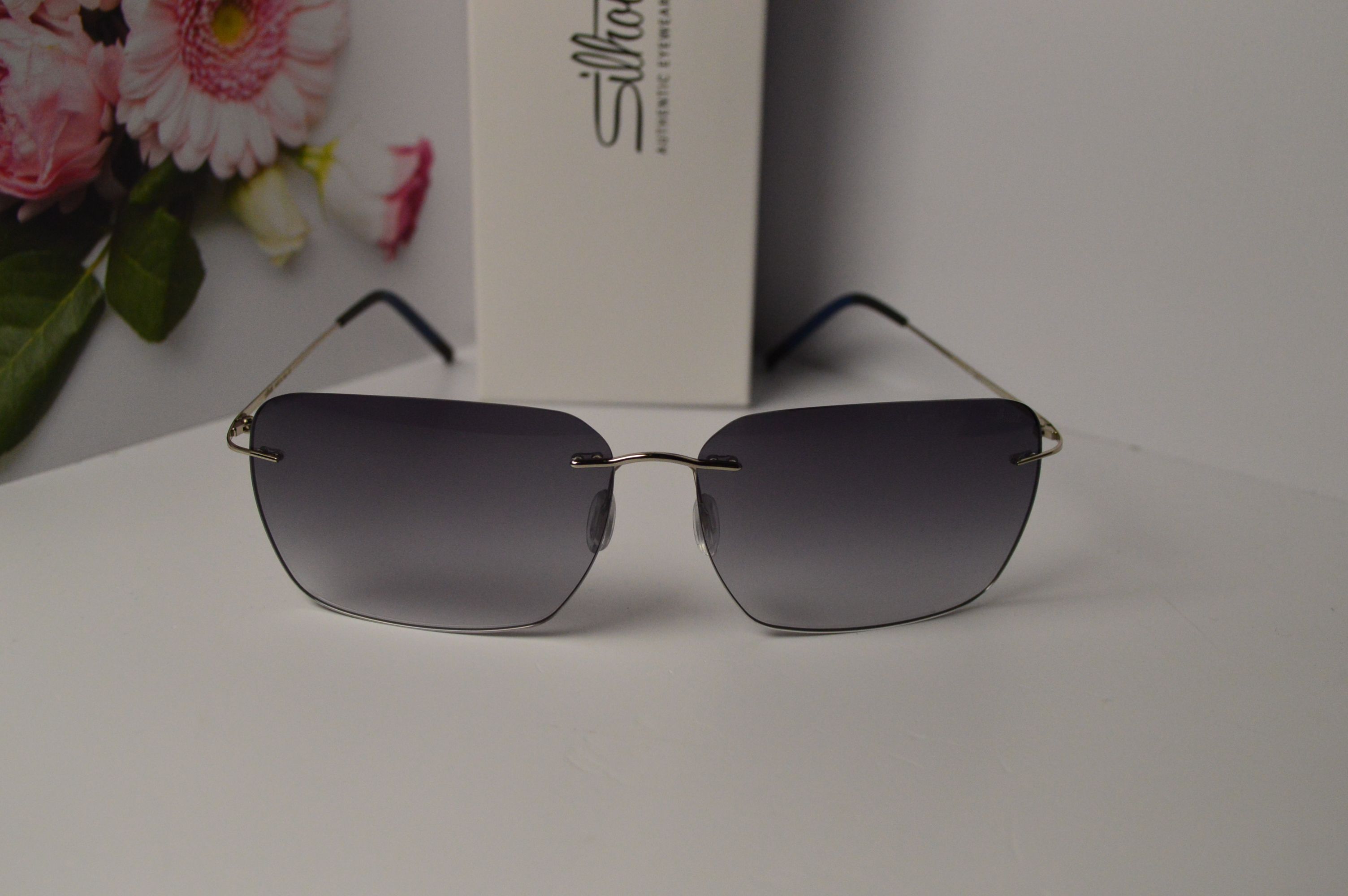Очки солнцезащитные, титановые, Silhouette SL 8677, стильная модель для него!