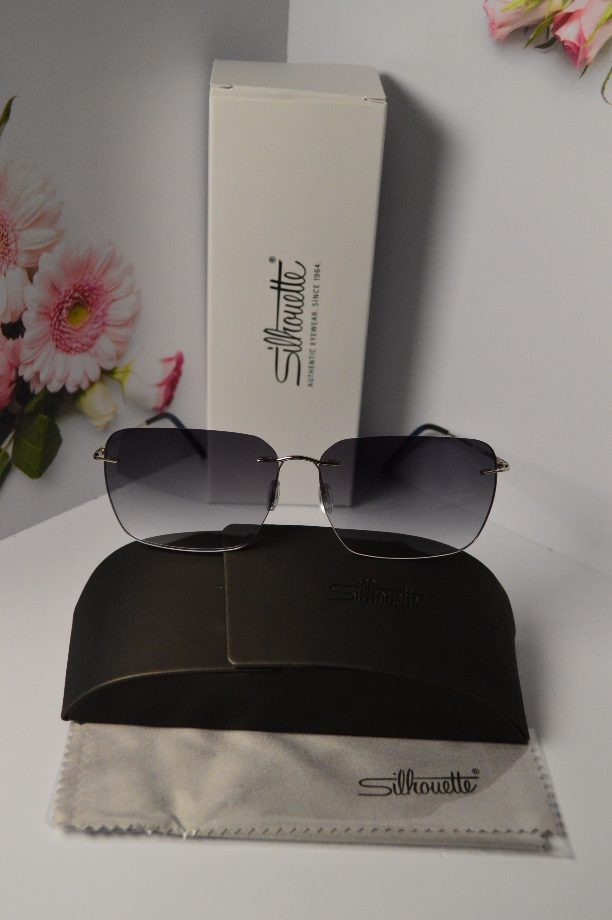 Очки солнцезащитные, титановые, Silhouette SL 8677, стильная модель для него!