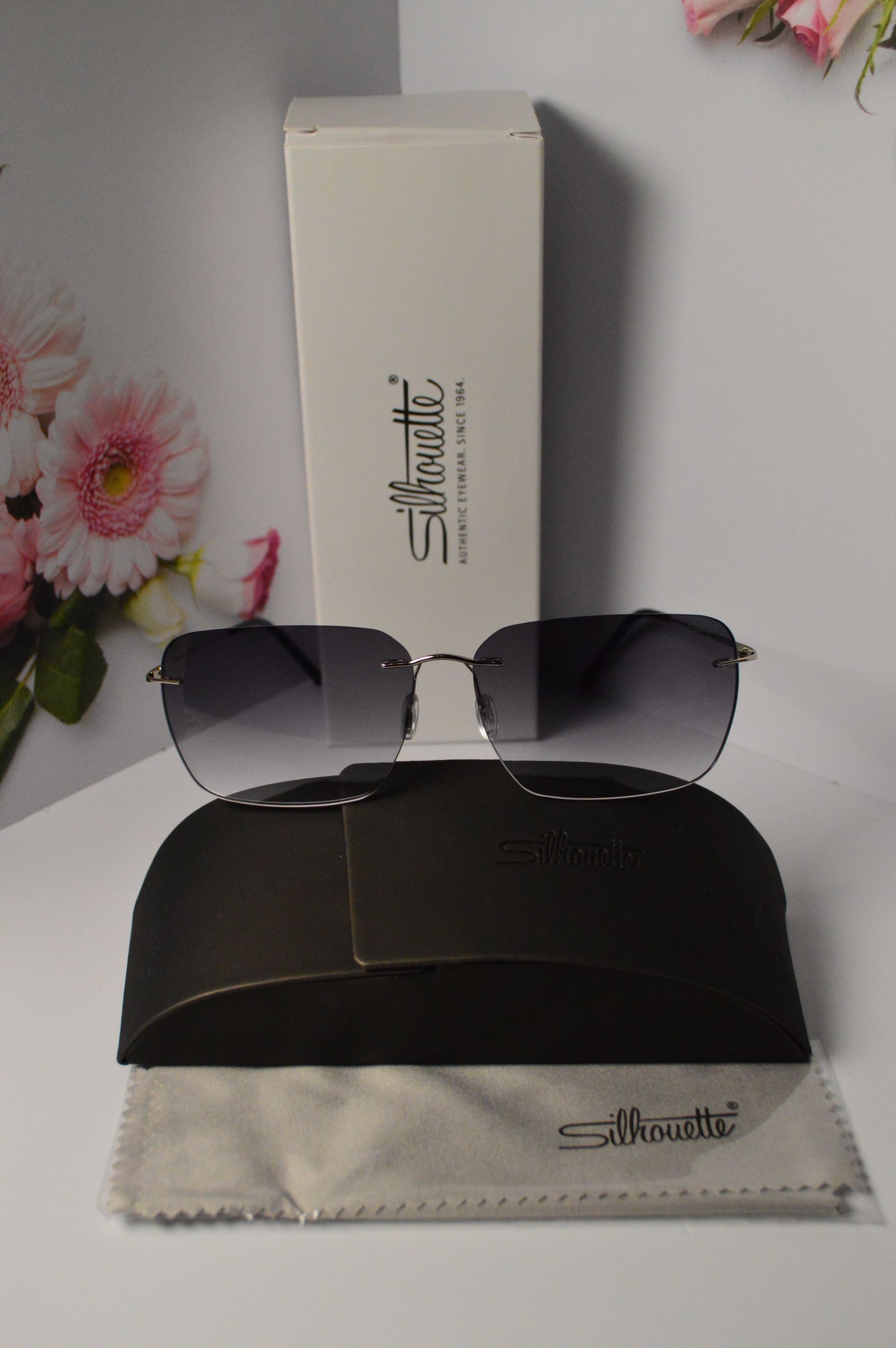 Очки солнцезащитные, титановые, Silhouette SL 8677, стильная модель для него!