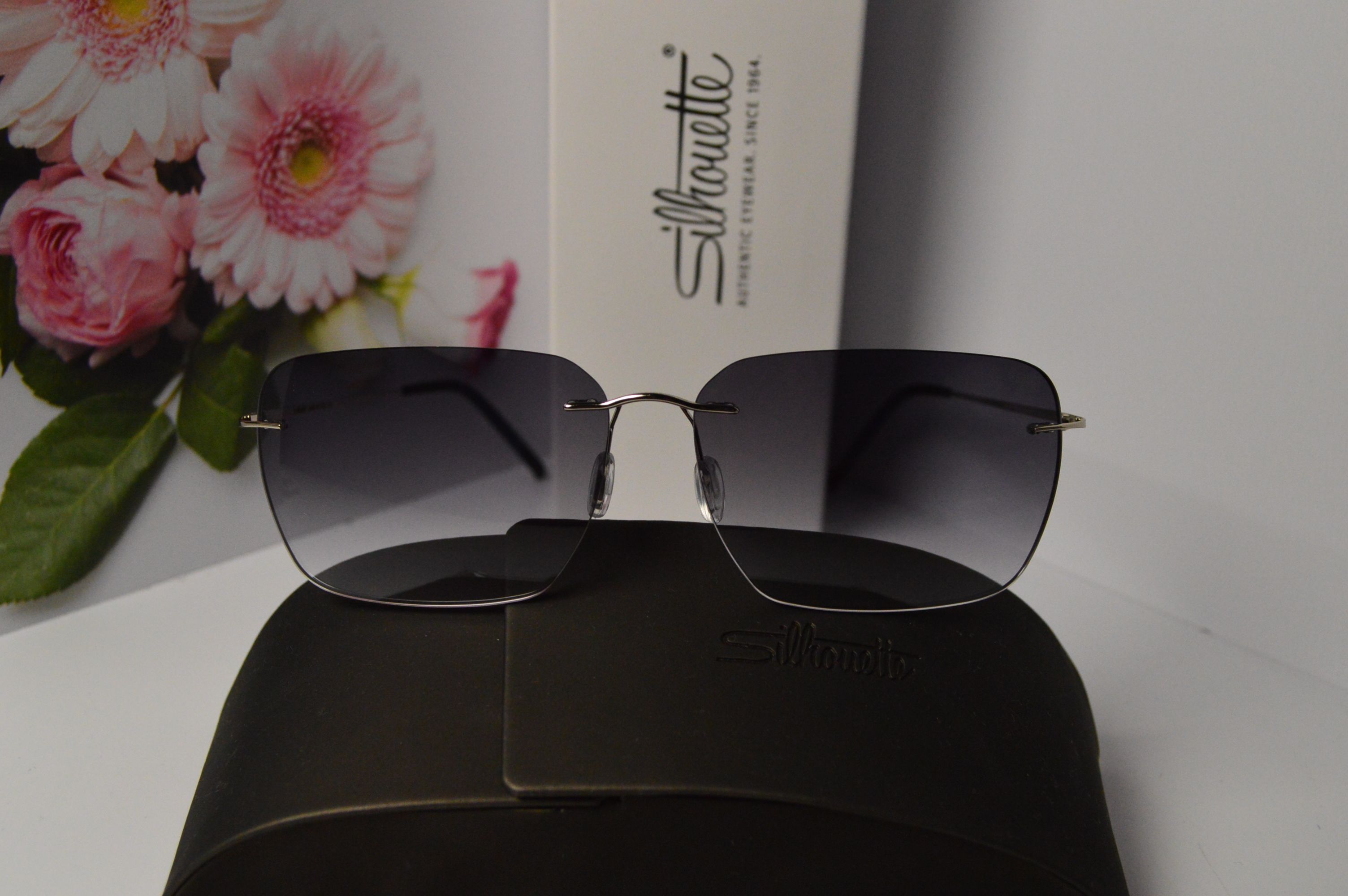 Очки солнцезащитные, титановые, Silhouette SL 8677, стильная модель для него!