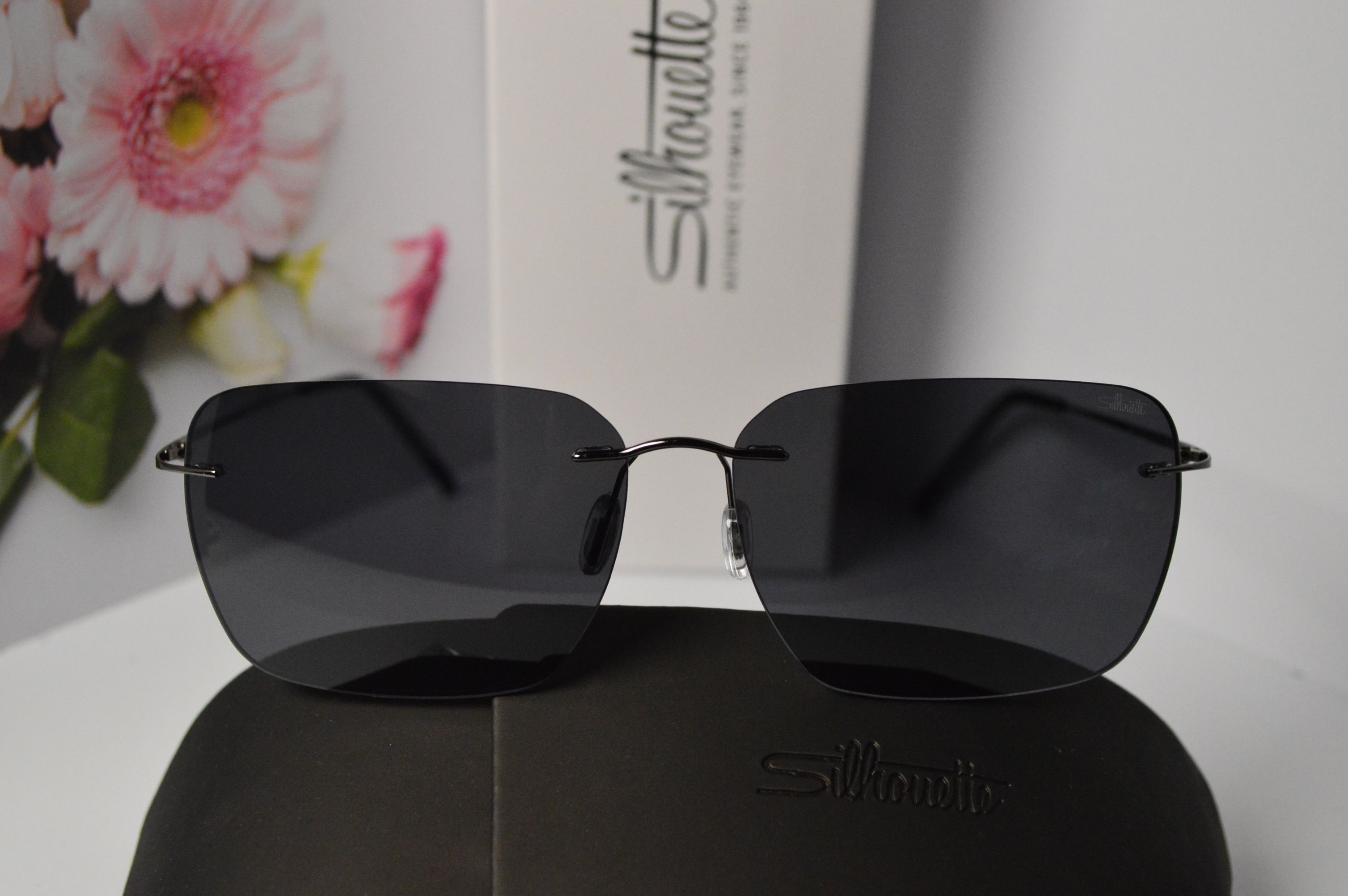 Очки солнцезащитные, титановые, Silhouette SL 8677, стильная модель для него!