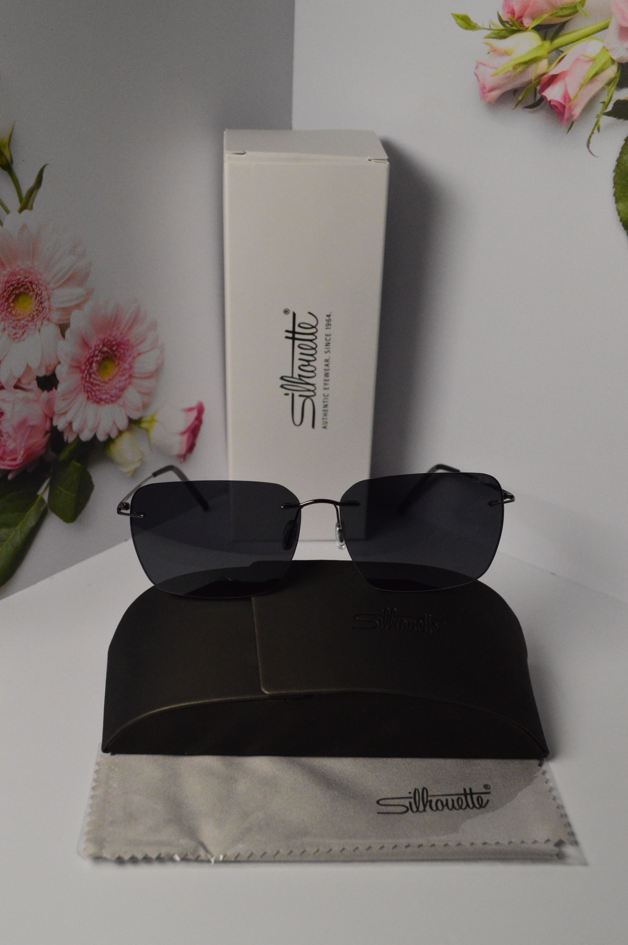 Очки солнцезащитные, титановые, Silhouette SL 8677, стильная модель для него!