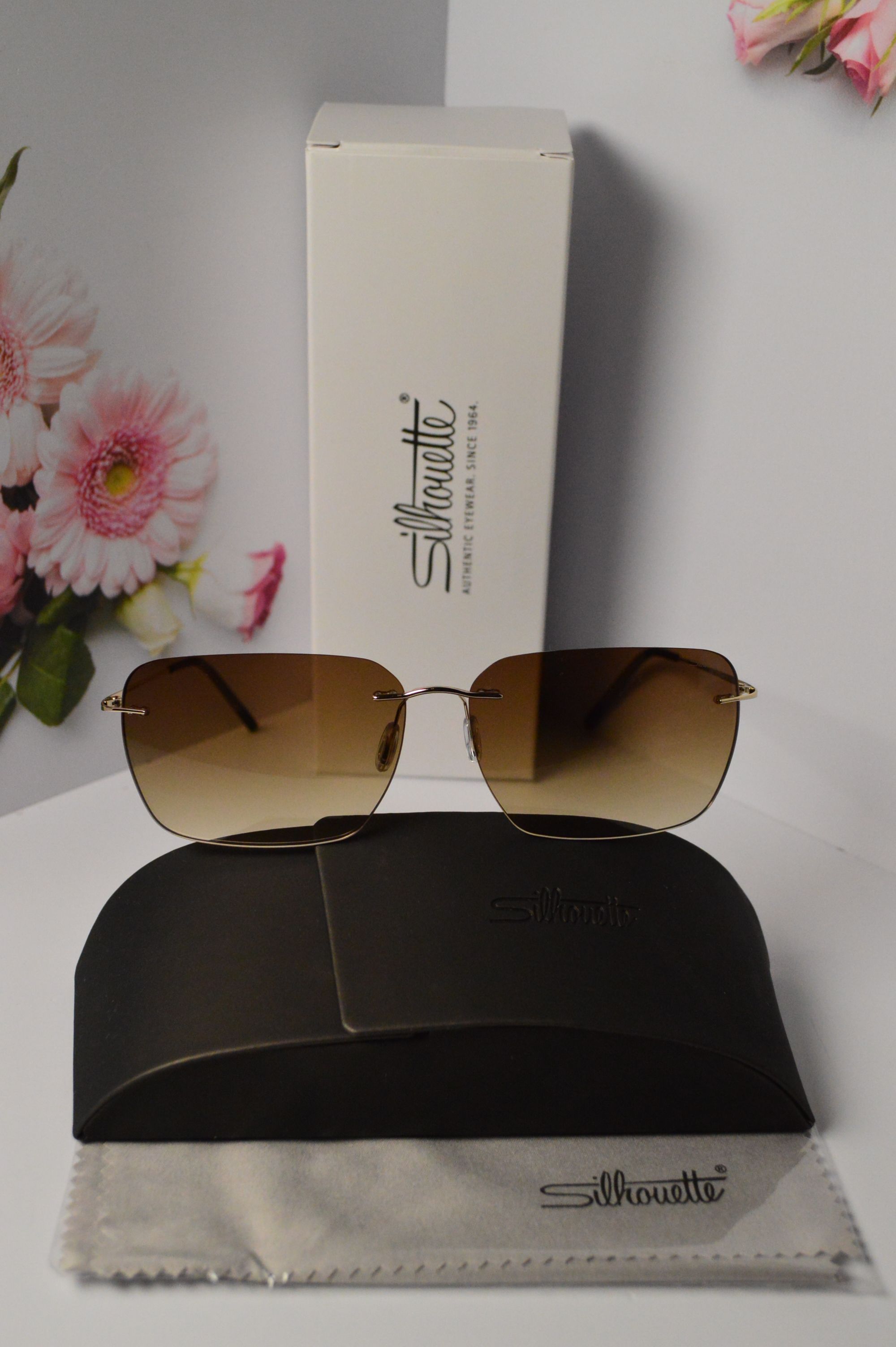 Очки солнцезащитные, титановые, Silhouette SL 8677, стильная модель для него!