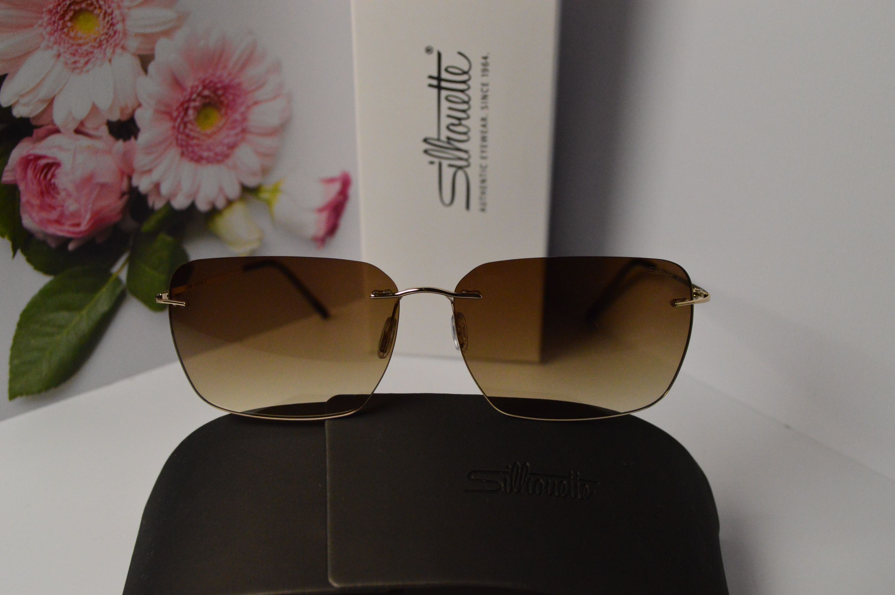 Очки солнцезащитные, титановые, Silhouette SL 8677, стильная модель для него!