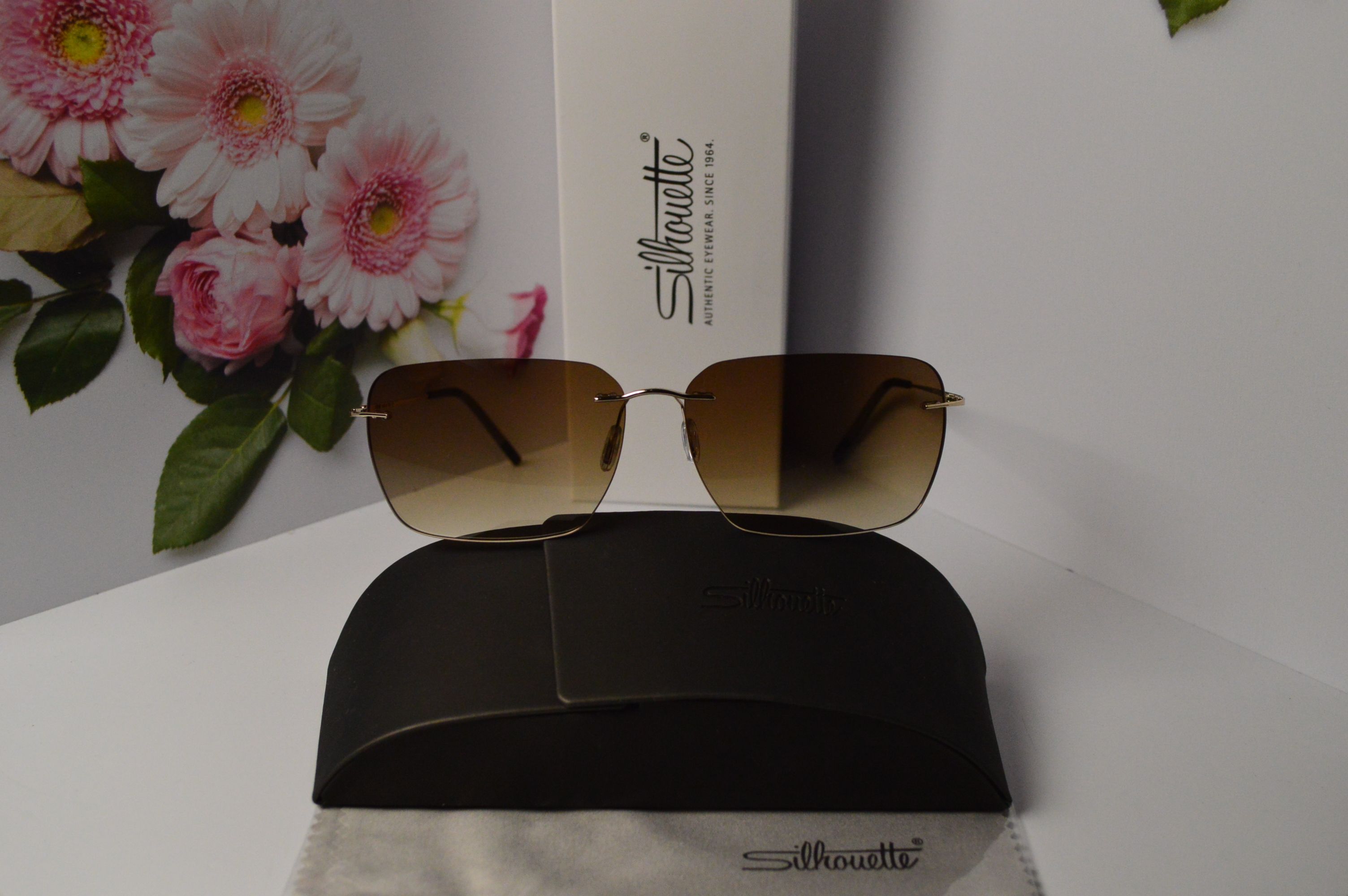 Очки солнцезащитные, титановые, Silhouette SL 8677, стильная модель для него!